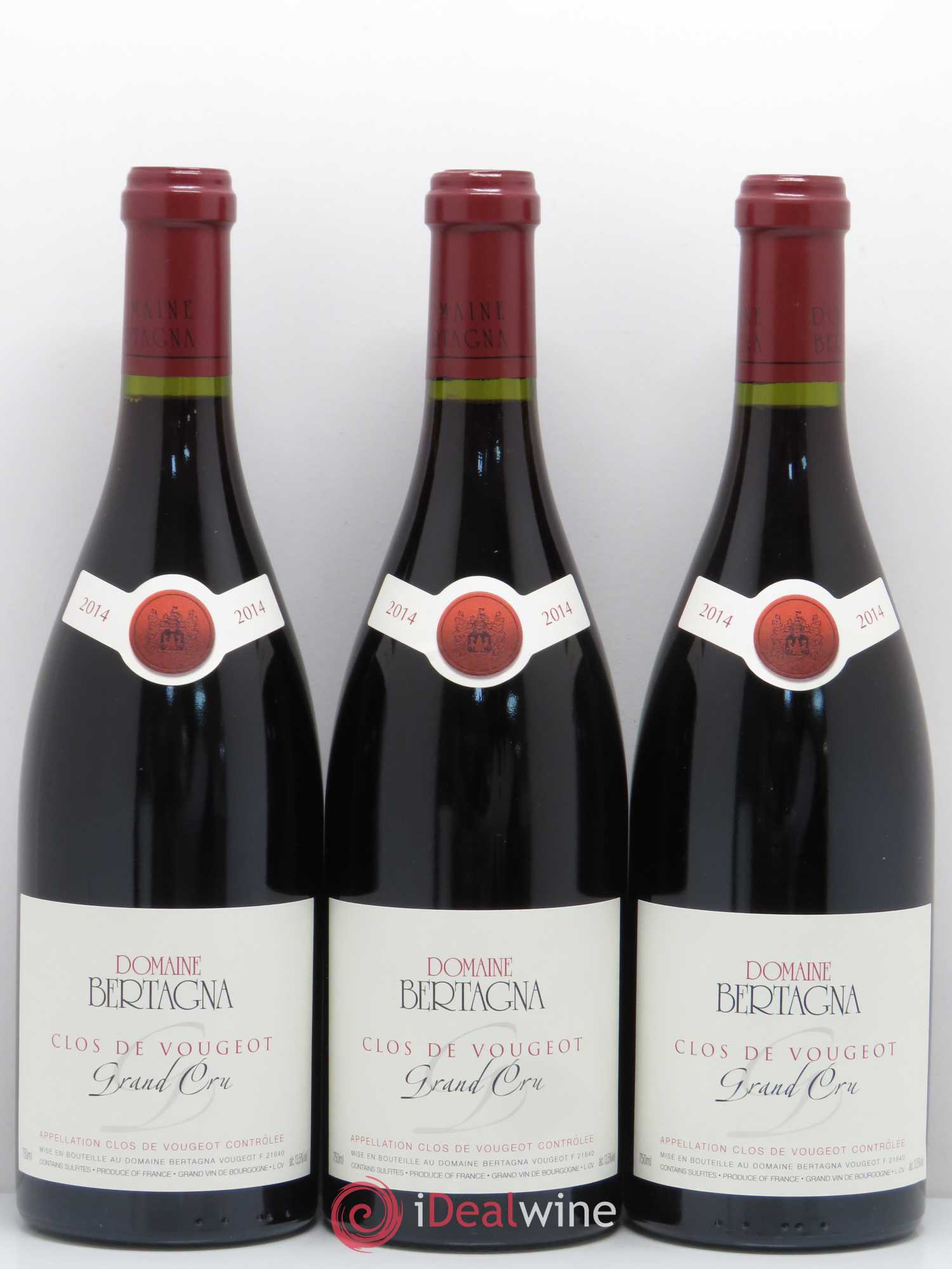 Clos de Vougeot Grand Cru Bertagna 2014 - Lot de 6 bouteilles - 2