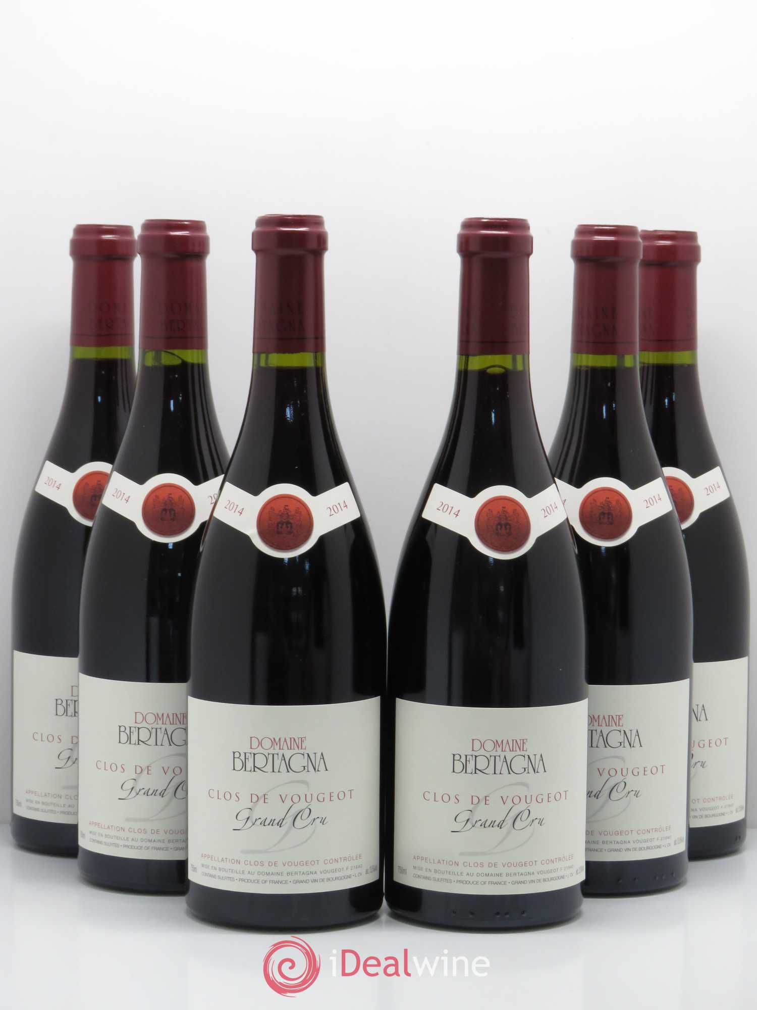Clos de Vougeot Grand Cru Bertagna 2014 - Lot de 6 bouteilles - 0