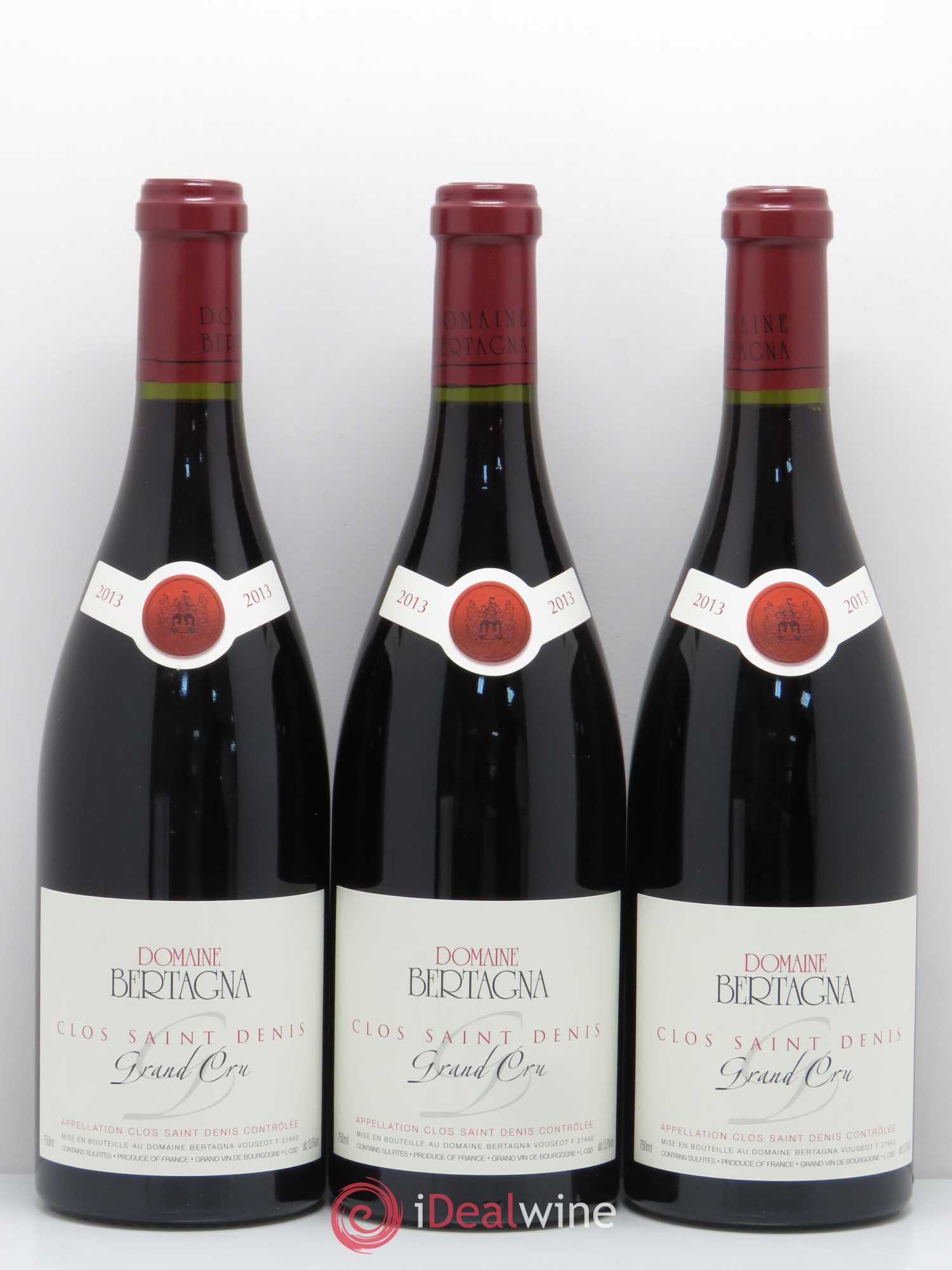 Clos Saint-Denis Grand Cru Bertagna 2013 - Lot de 3 bouteilles - 0