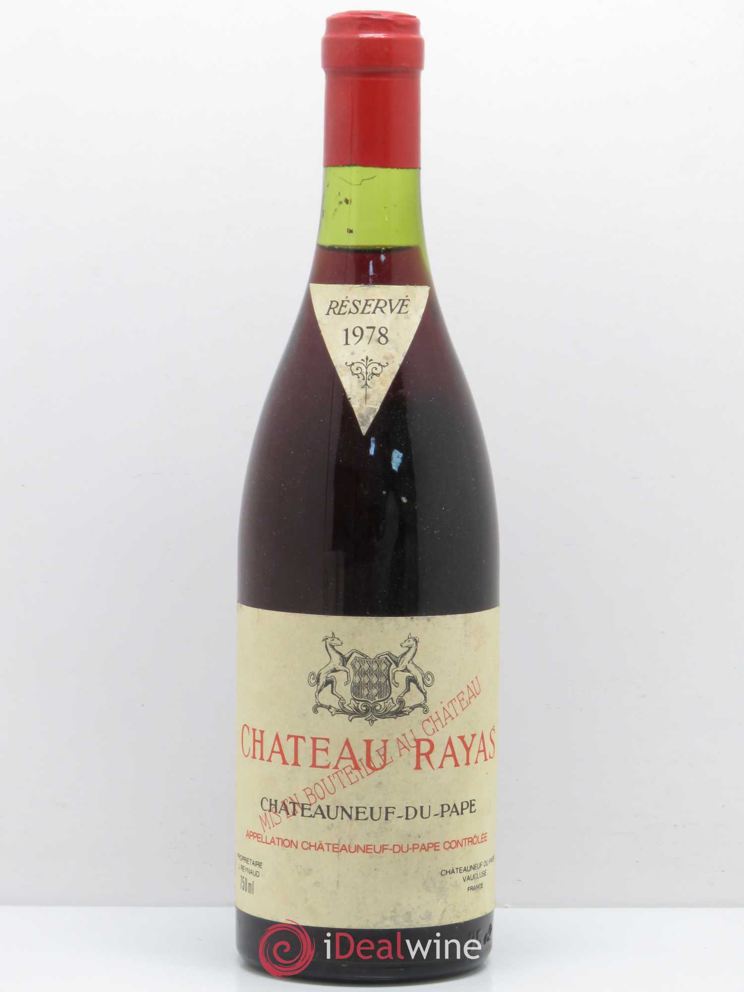 Châteauneuf-du-Pape Château Rayas Emmanuel Reynaud 1978 - Lot de 1 bouteille - 0