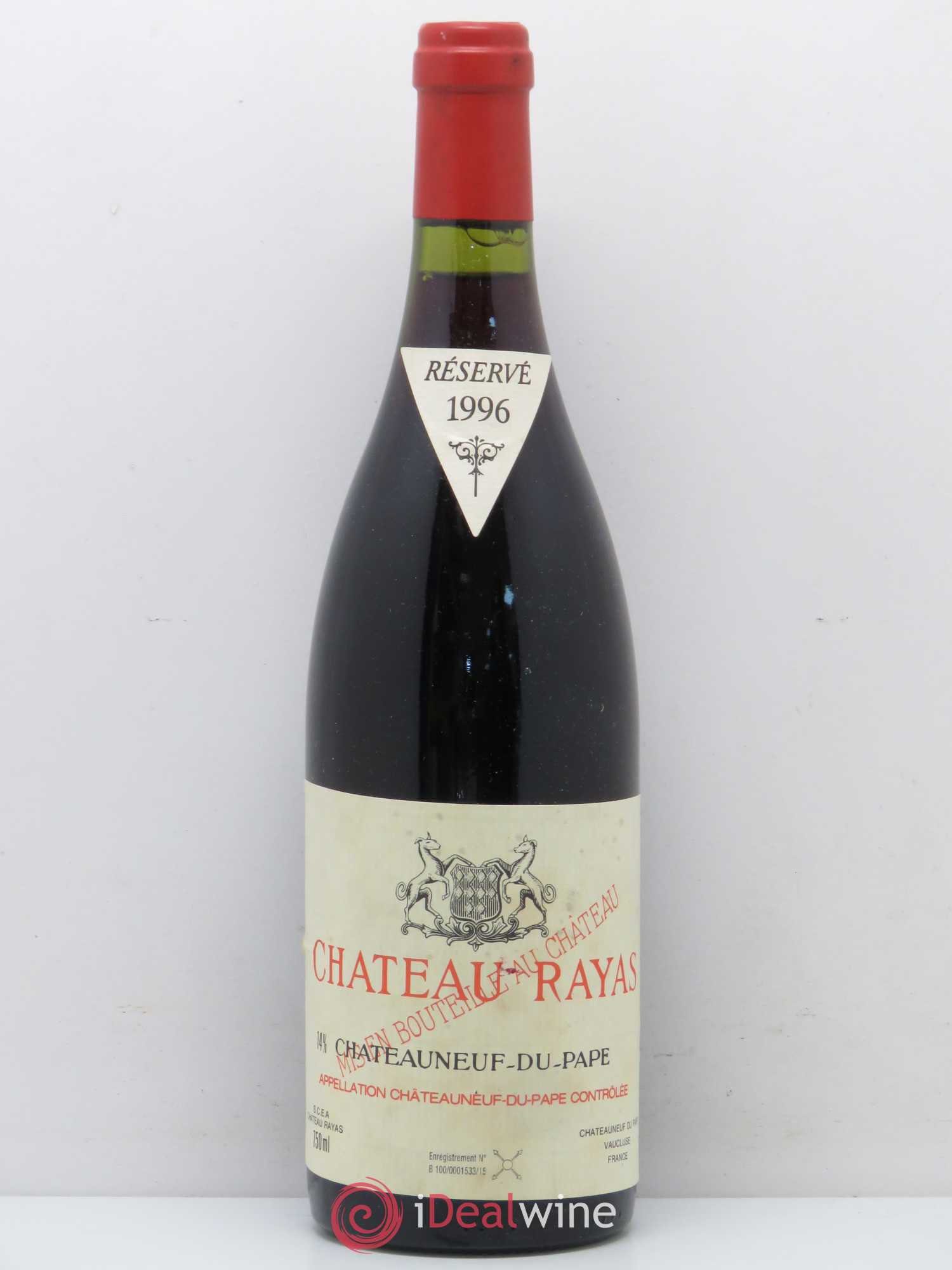 Châteauneuf-du-Pape Château Rayas Emmanuel Reynaud 1996 - Lot de 1 bouteille - 0