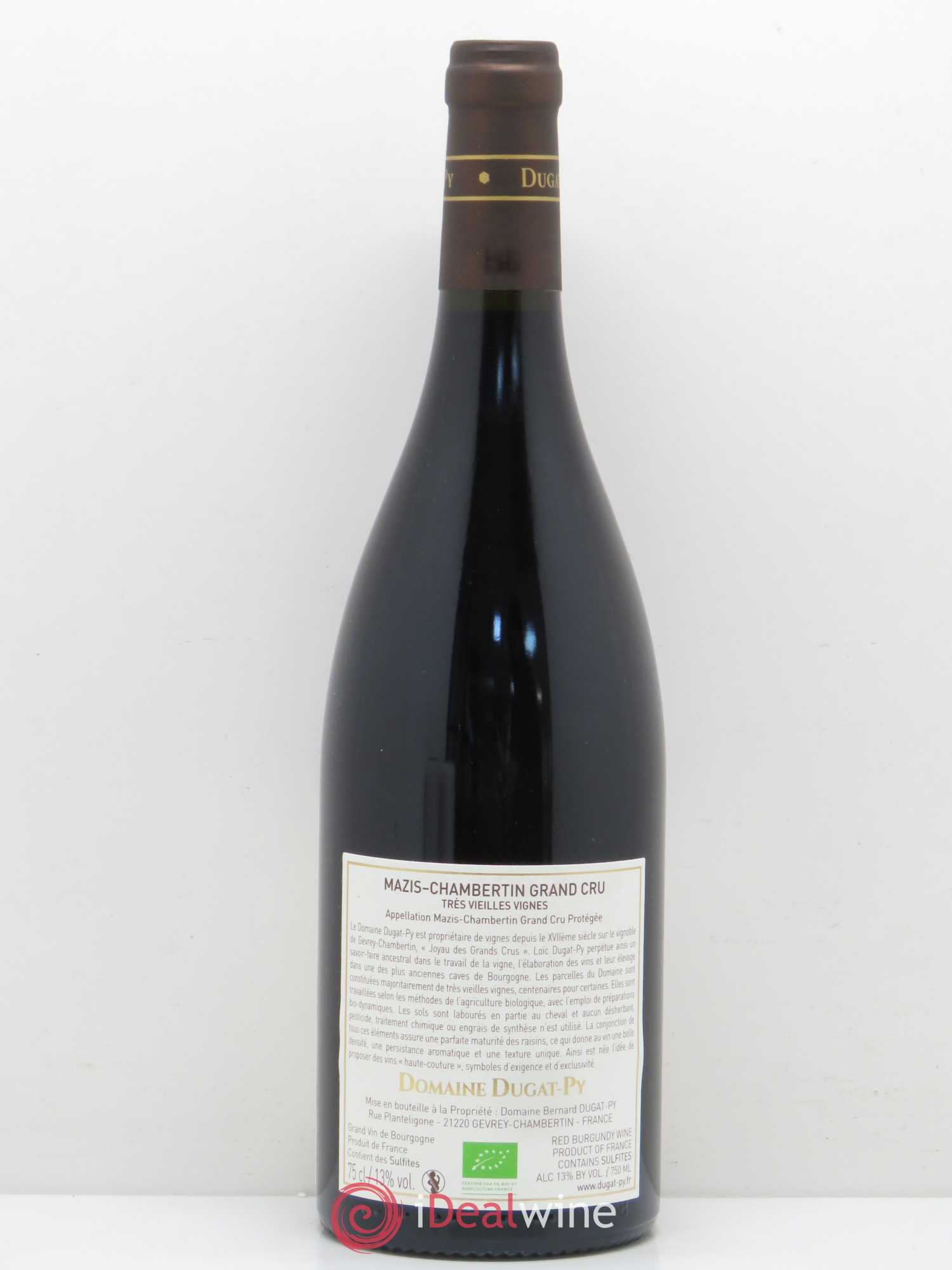 Mazis-Chambertin Grand Cru Vieilles Vignes Dugat-Py 2016 - Lot de 1 bouteille - 1