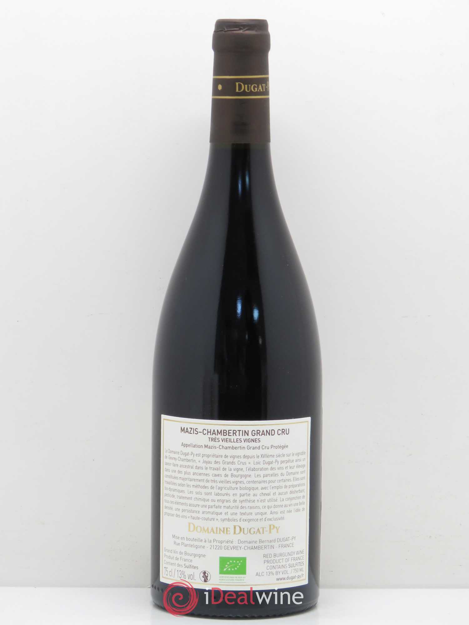 Mazis-Chambertin Grand Cru Vieilles Vignes Dugat-Py 2016 - Lot de 1 bouteille - 1