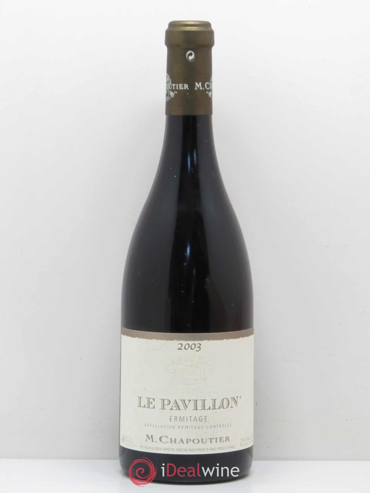 Hermitage Ermitage Le Pavillon Chapoutier 2003 - Lot de 1 bouteille - 0