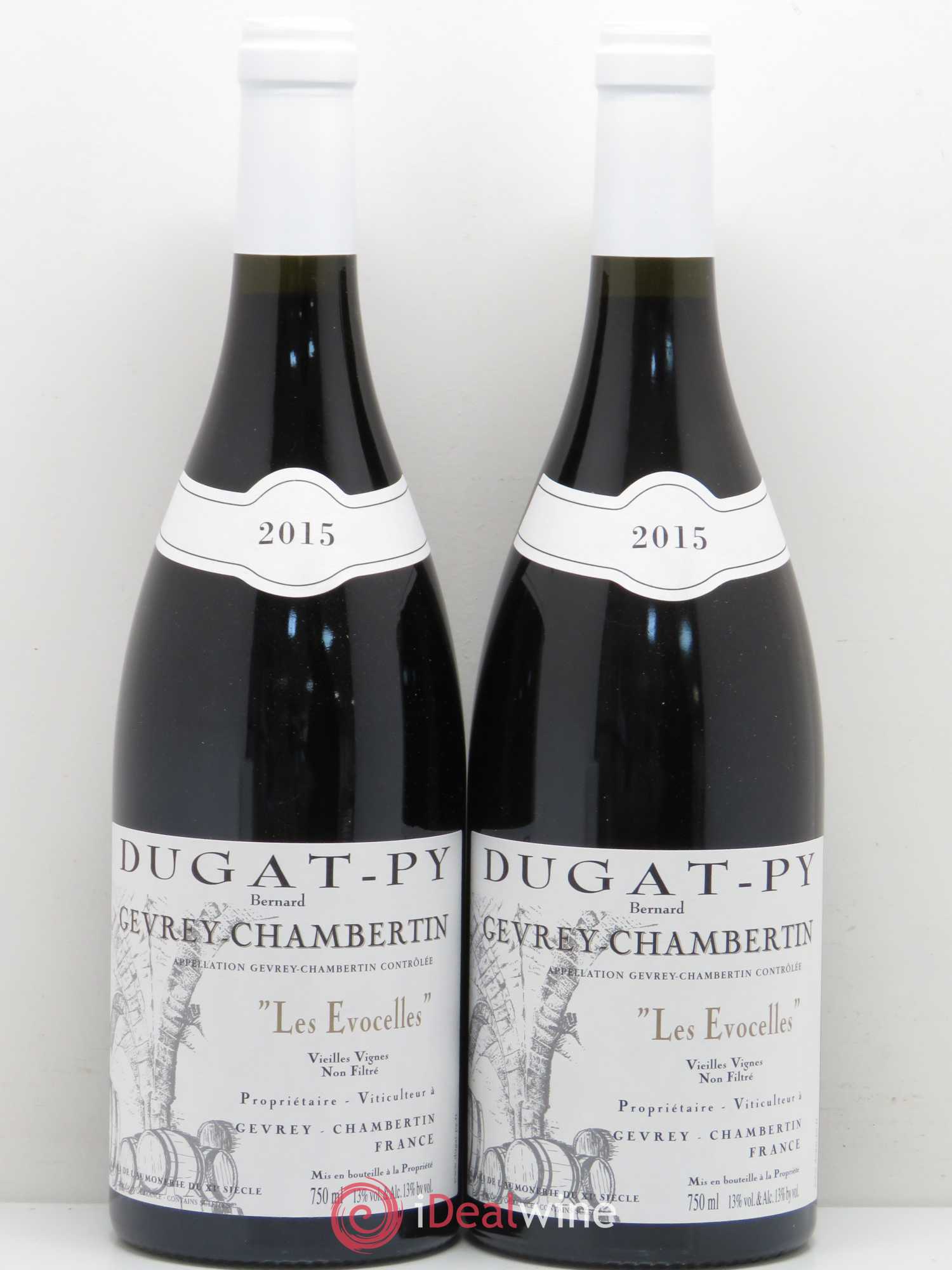 Gevrey-Chambertin Les Evocelles Vieilles Vignes Dugat-Py vieilles vignes 2015 - Posten von 2 Flaschen - 0