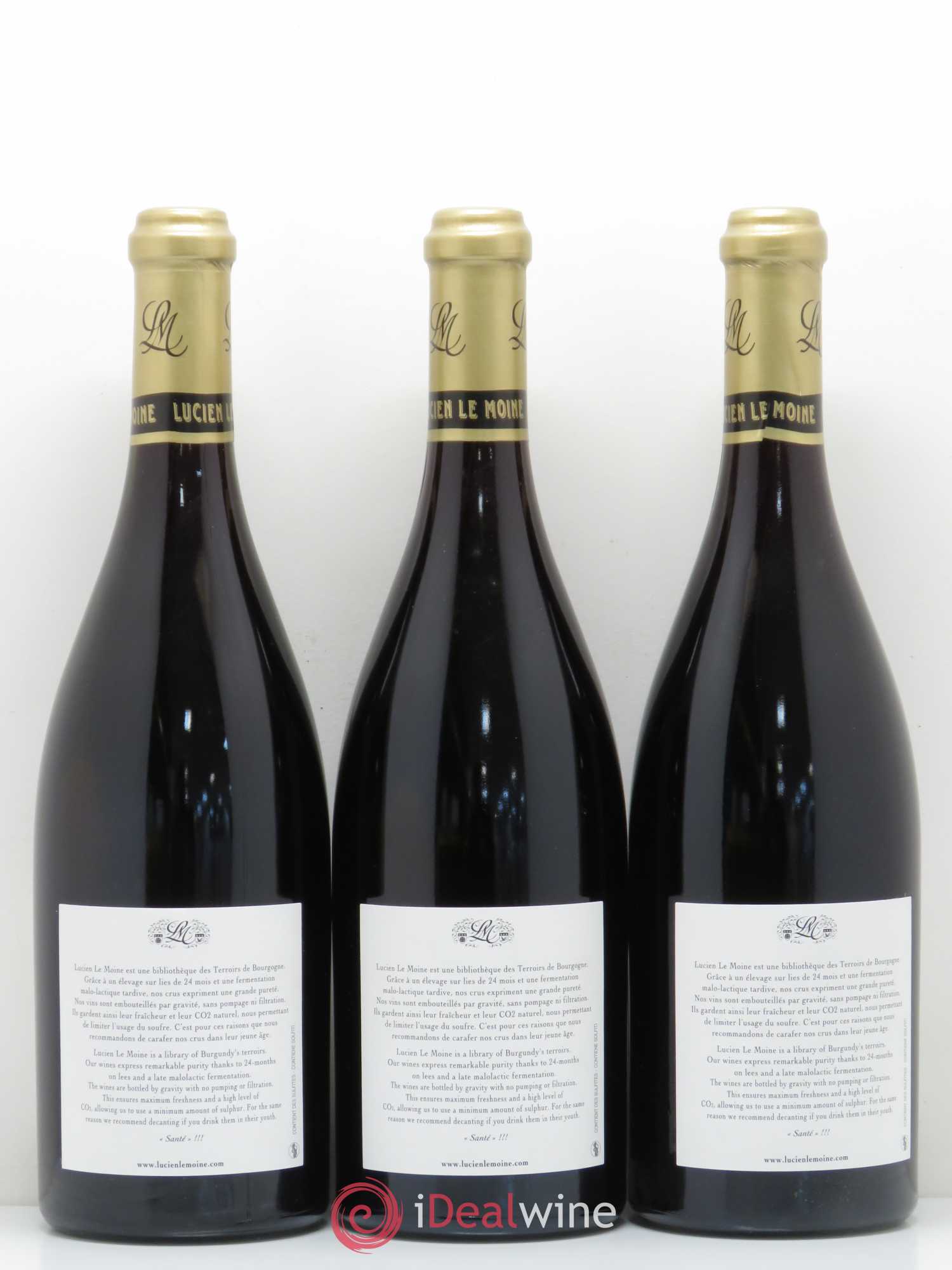 Clos de la Roche Grand Cru Lucien Le Moine 2015 - Lotto di 3 bottiglie - 1