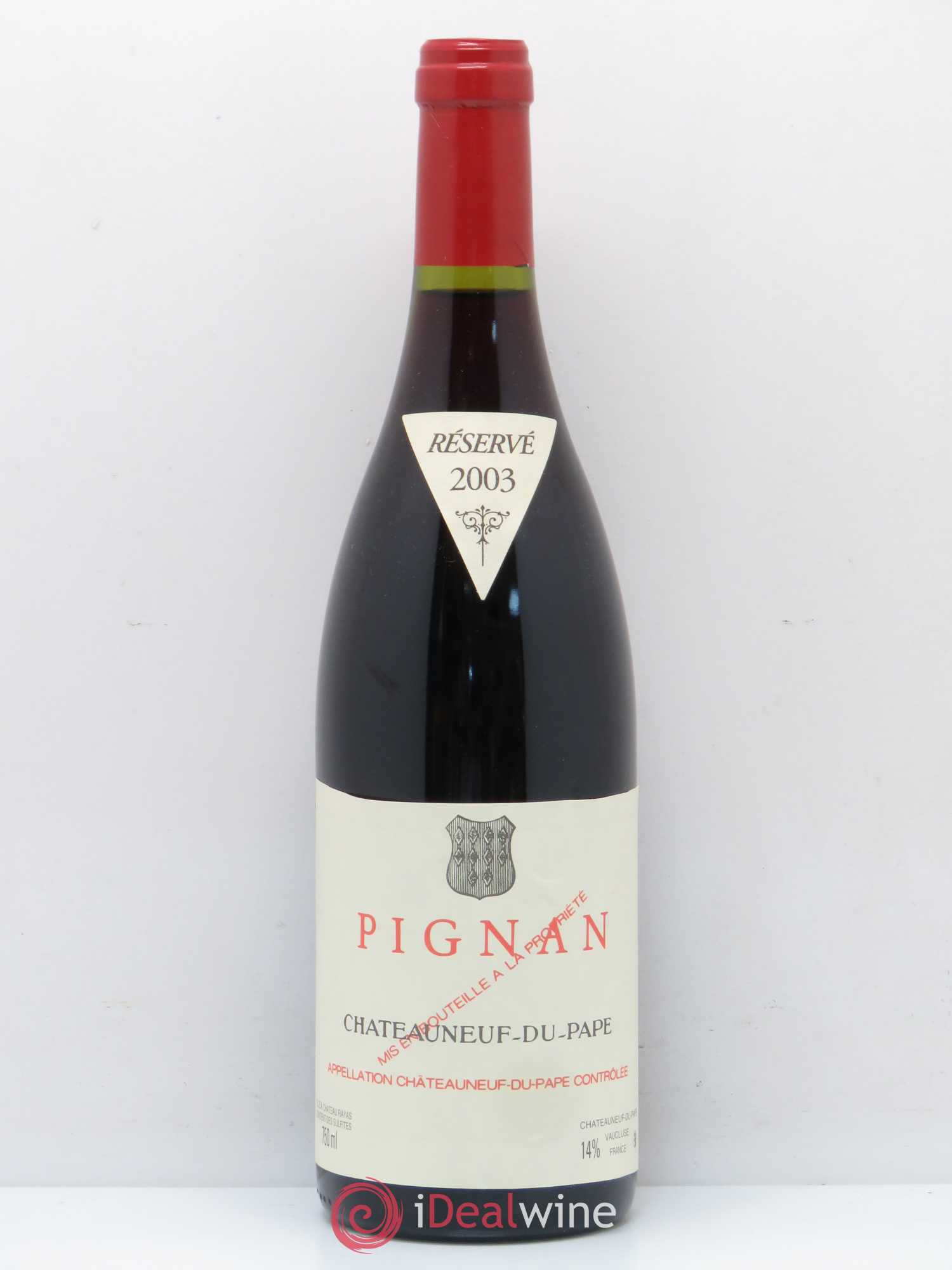 Châteauneuf-du-Pape Pignan Emmanuel Reynaud 2003 - Lot de 1 bouteille - 0