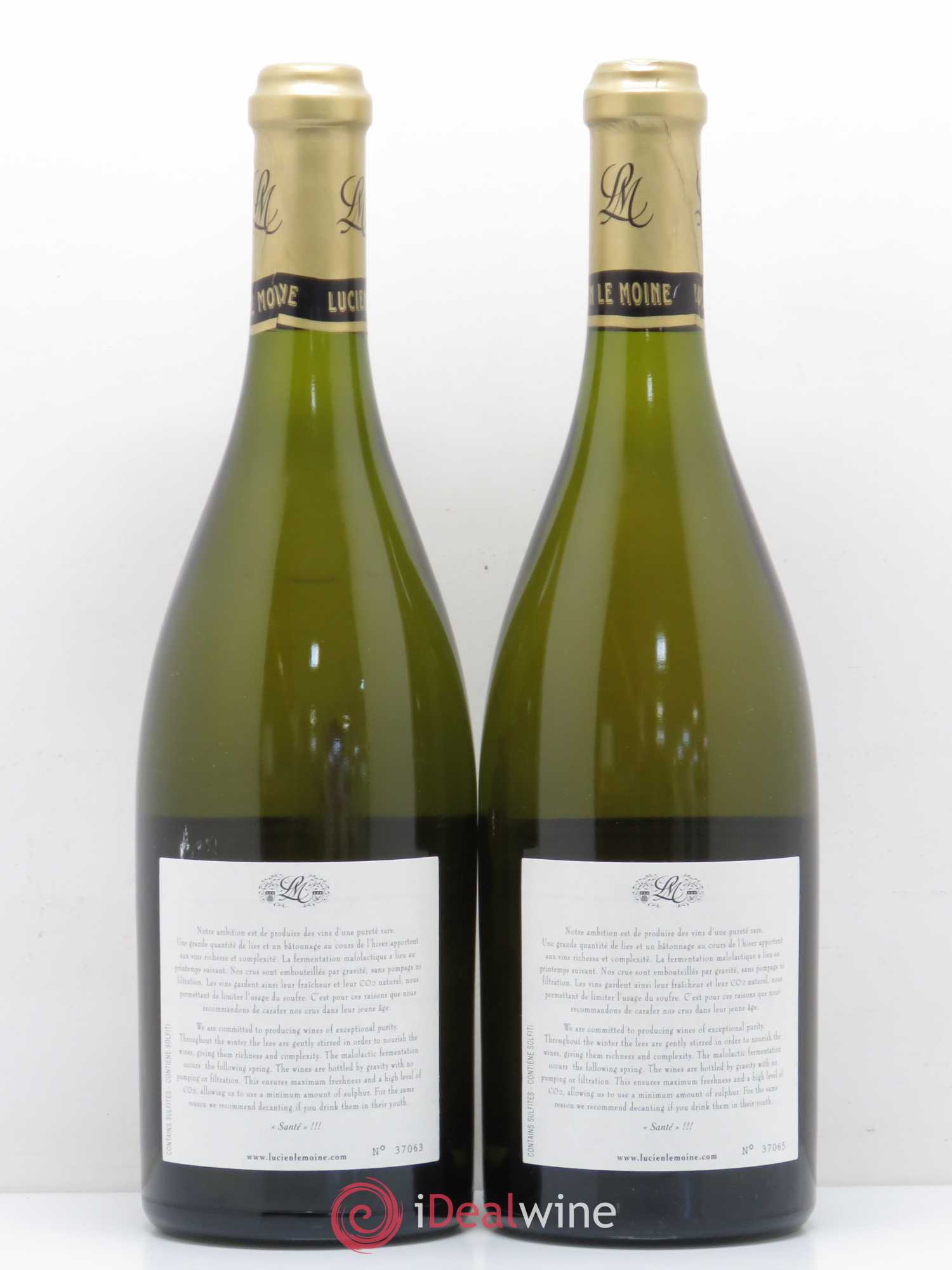 Corton-Charlemagne Grand Cru Lucien Le Moine 2010 - Lot de 2 bouteilles - 1