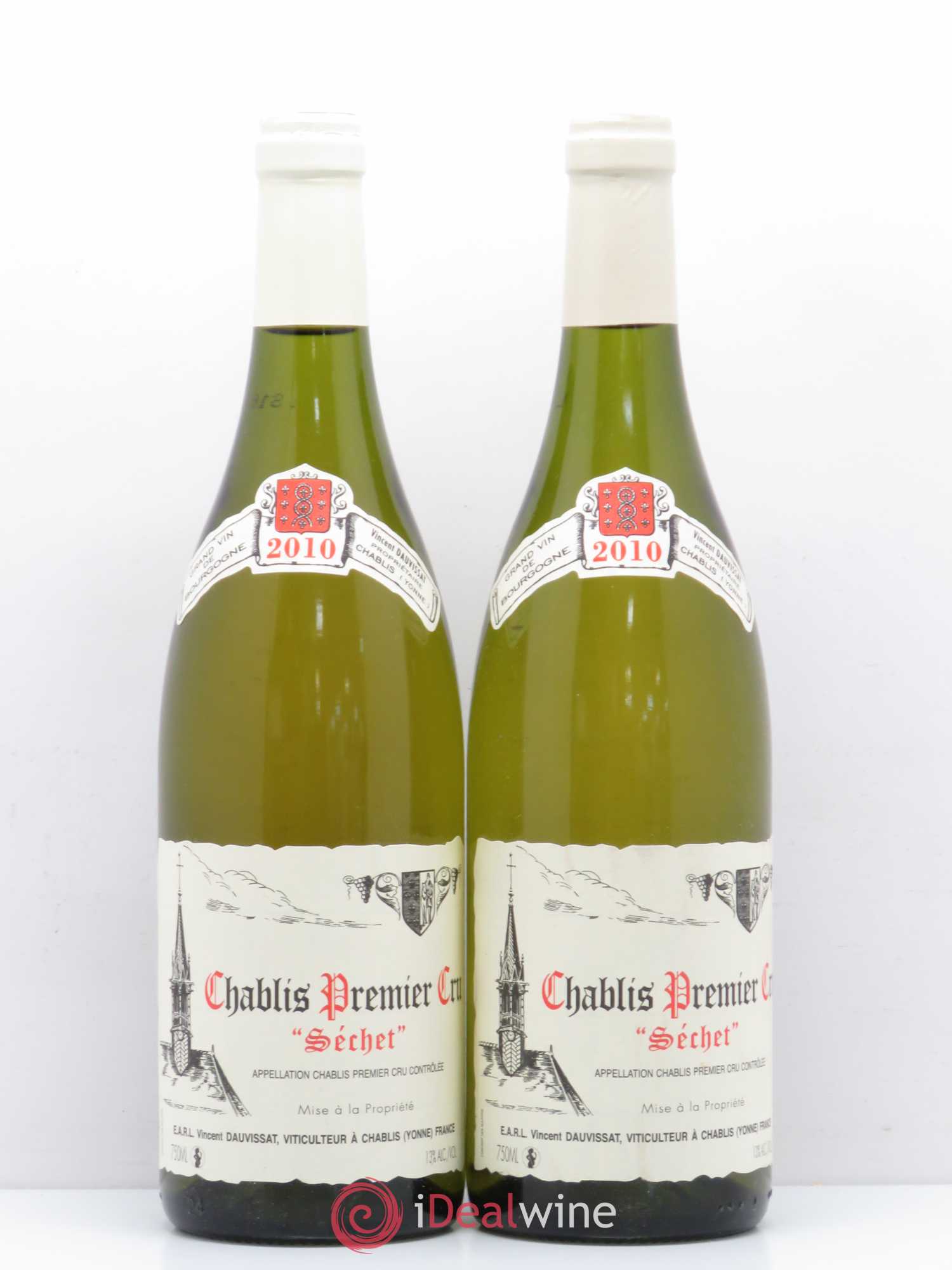 Chablis 1er Cru Sechet Dauvissat 2010 - Posten von 2 Flaschen - 0
