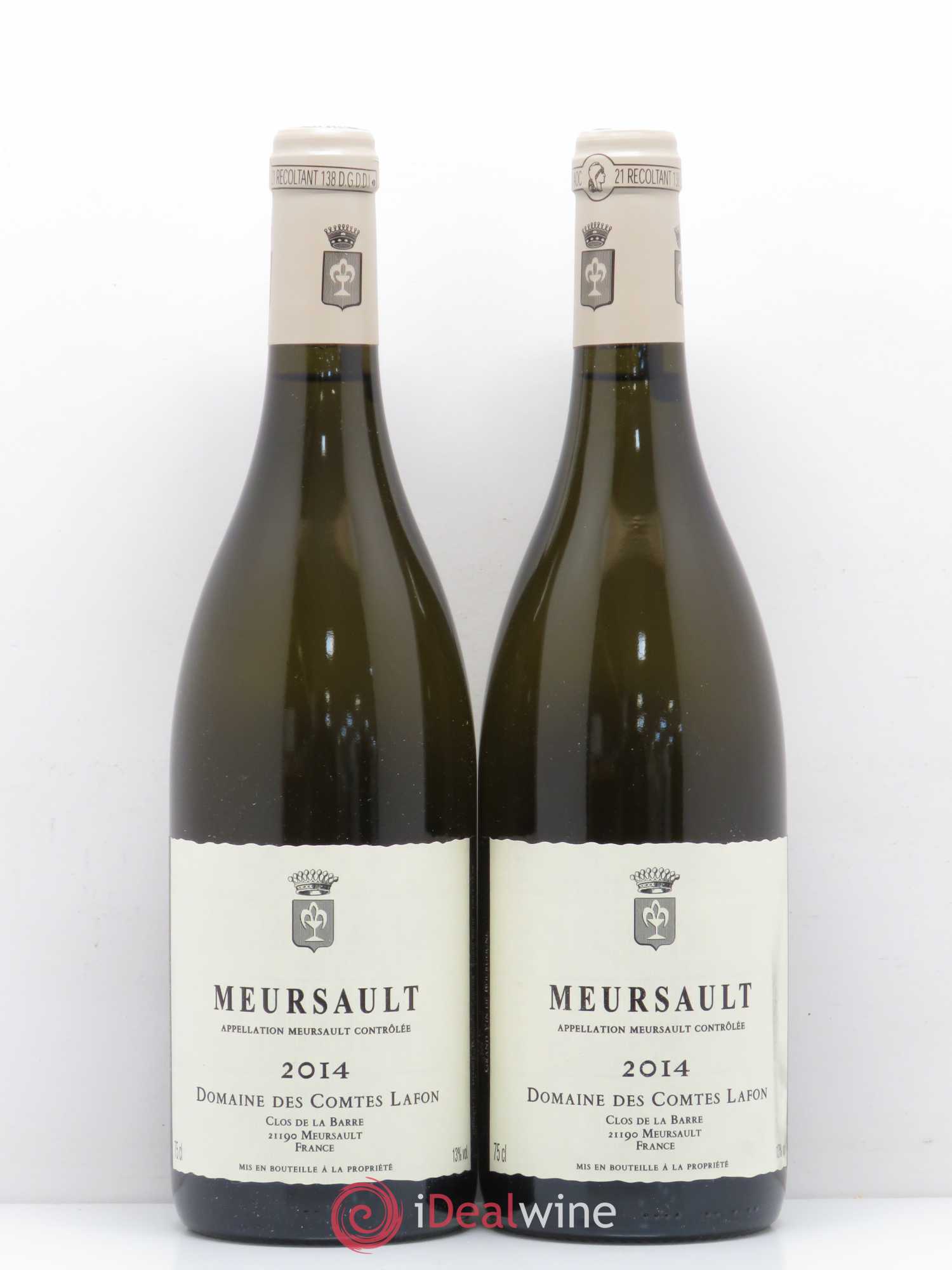 Meursault Comtes Lafon (Domaine des) 2014 - Lot de 2 bouteilles - 0