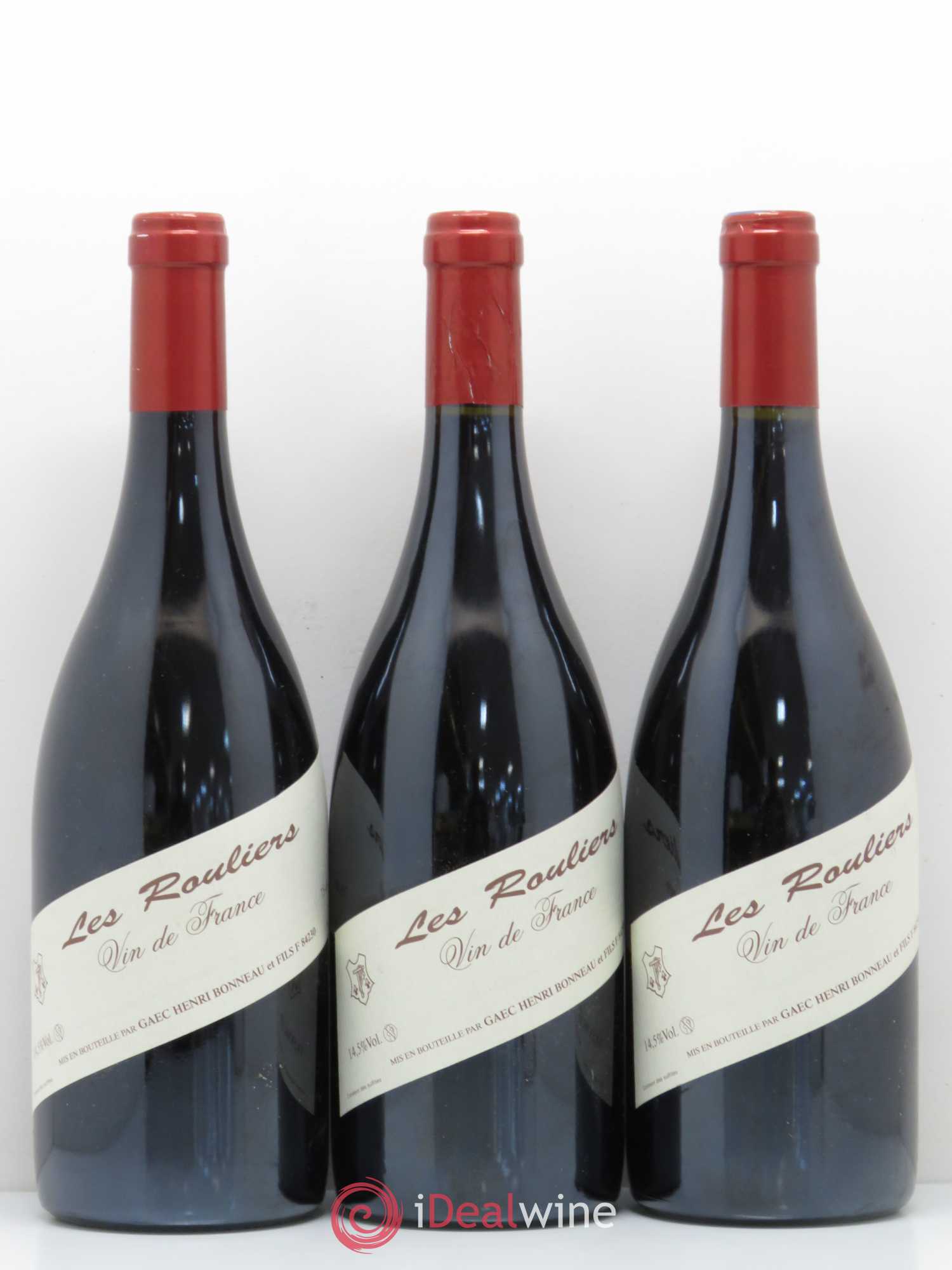 Vin de France Les Rouliers Henri Bonneau & Fils Vendanges 2008 et 2009 - Lot de 3 bouteilles - 0