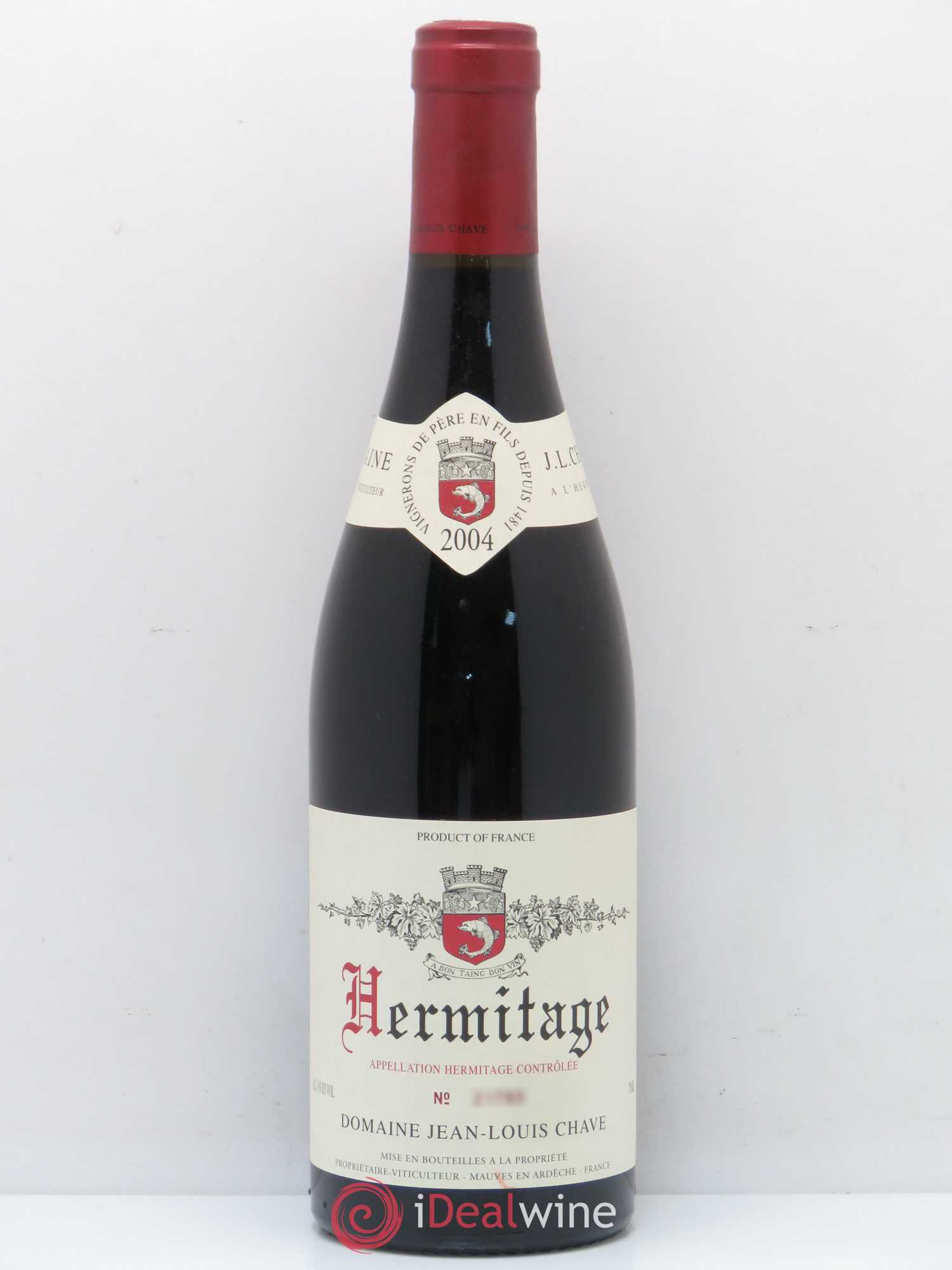 Hermitage Jean-Louis Chave 2004 - Lot de 1 bouteille - 0