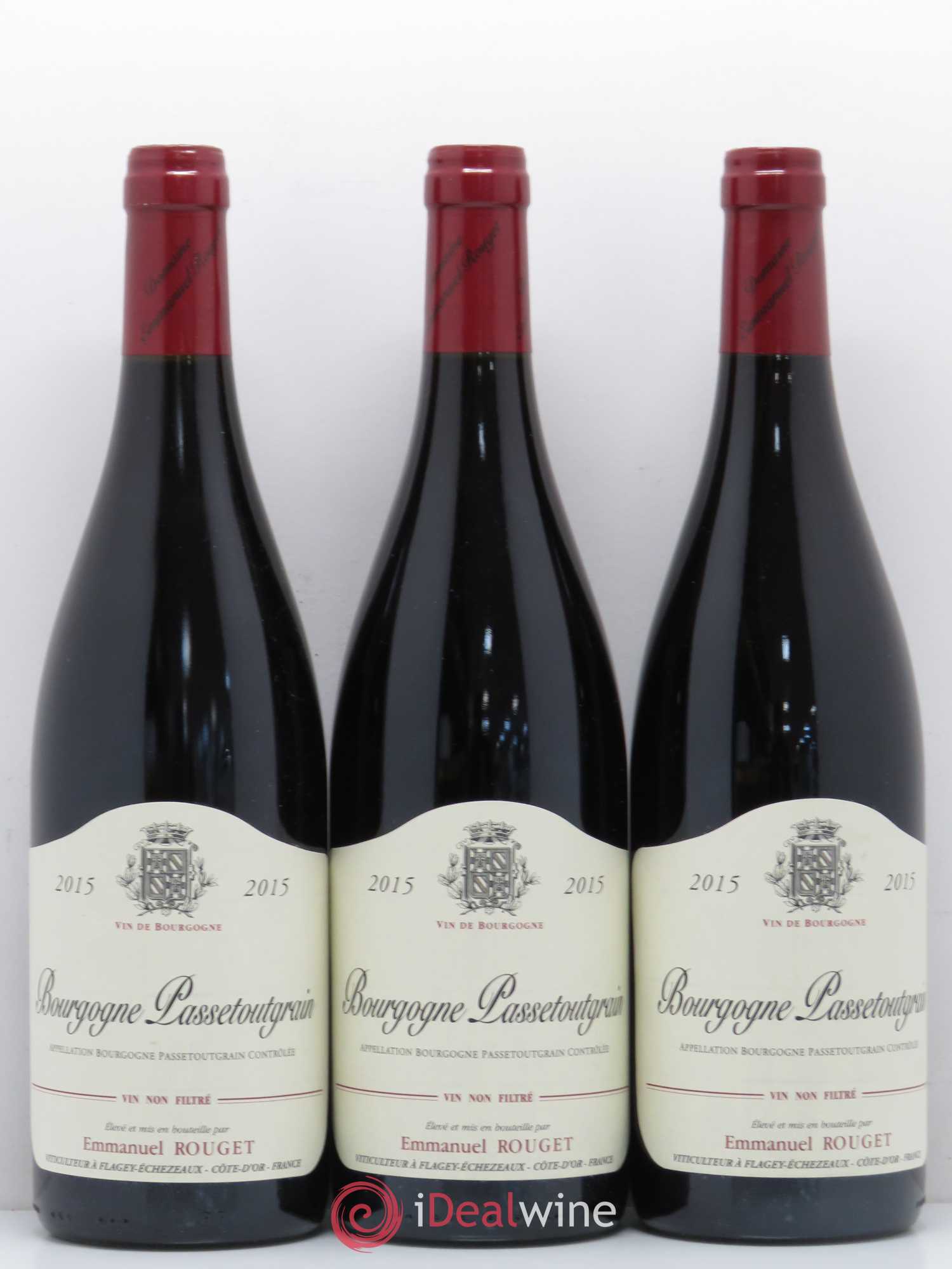 Bourgogne Passetoutgrain Rouget 2015 - Lot de 3 bouteilles - 0