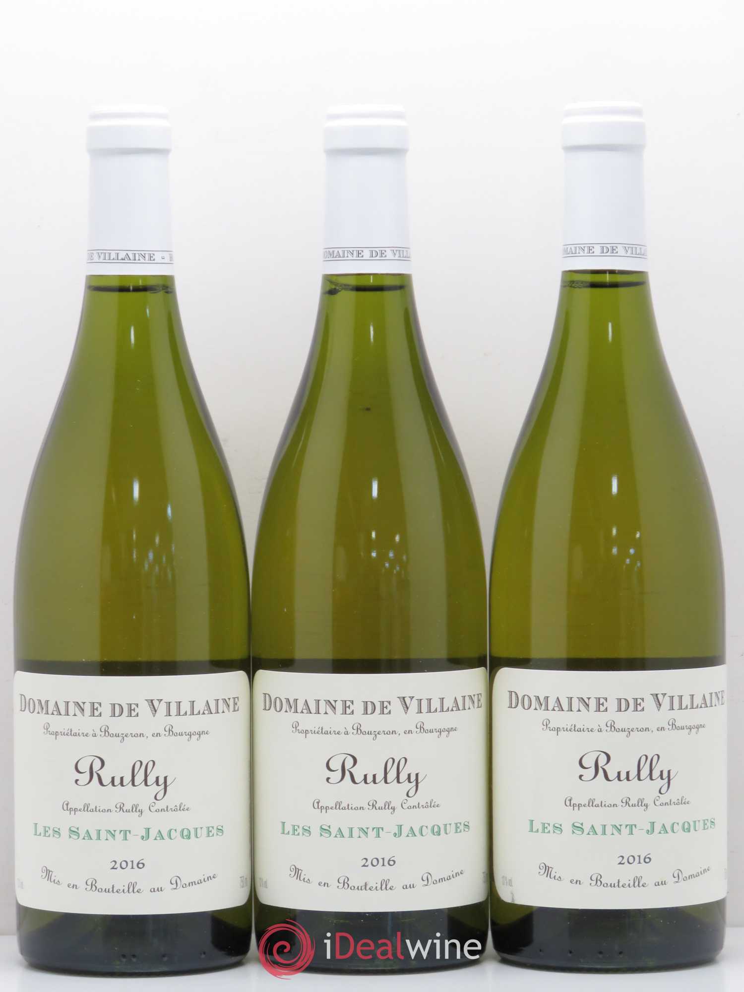 Rully Les Saint-Jacques Domaine de Villaine 2016 - Lot de 3 bouteilles - 0