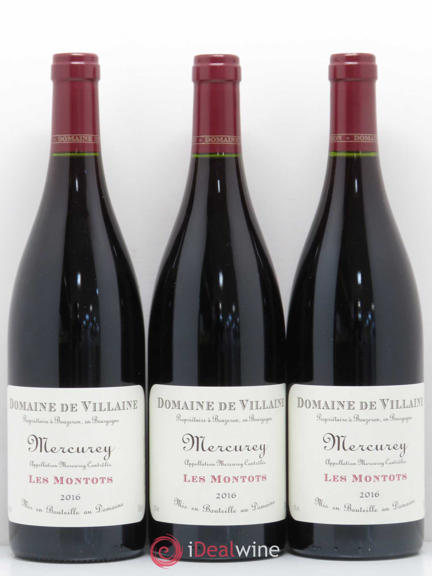 Mercurey Les Montots Domaine de Villaine 2016 - Lot de 3 bouteilles - 0