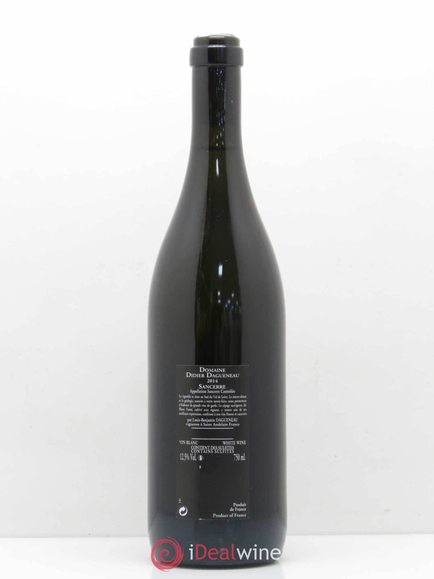 Sancerre Le Mont Damné Chavignol Dagueneau (Domaine Didier - Louis-Benjamin) 2014 - Lot de 1 bouteille - 1