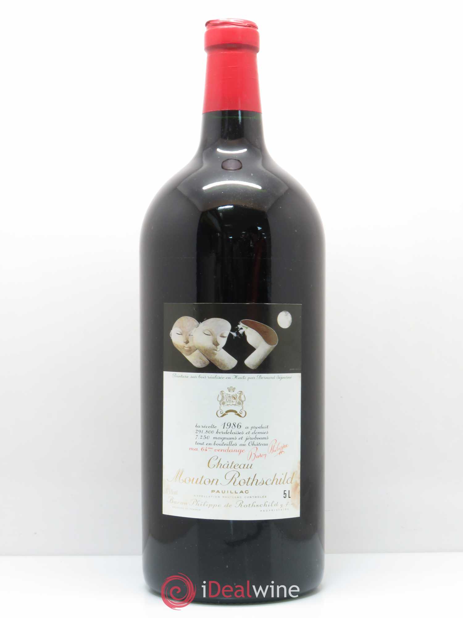 Château Mouton Rothschild 1er Grand Cru Classé 1986 - Lot de 1 jeroboam - 0