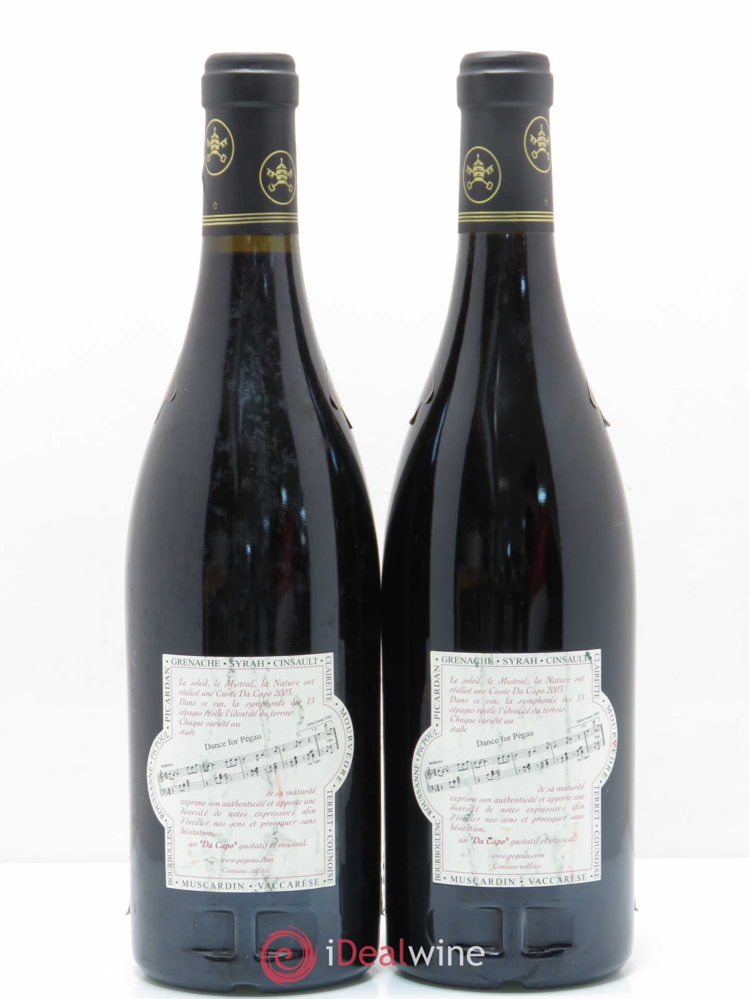 Châteauneuf-du-Pape Domaine du Pégau Cuvée Da Capo Paul et Laurence Féraud 2003 - Lot de 2 bouteilles - 1