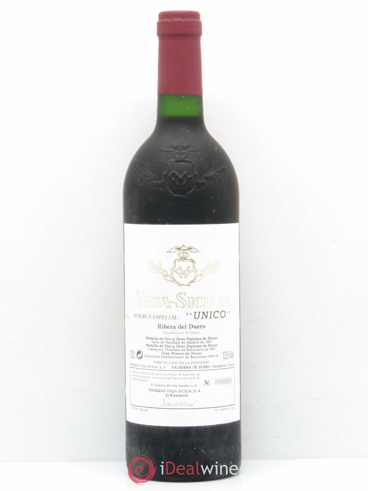 Ribera Del Duero Vega Sicilia Unico Reserva Especial Famille Alvarez Unico - Lot de 1 bouteille - 0