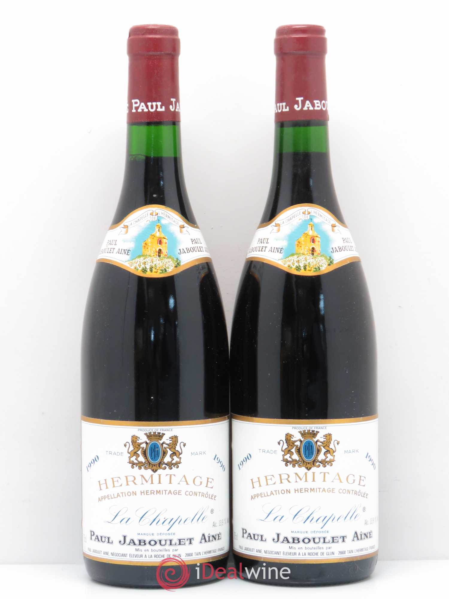Hermitage La Chapelle Paul Jaboulet Ainé 1990 - Lot de 2 bouteilles - 0