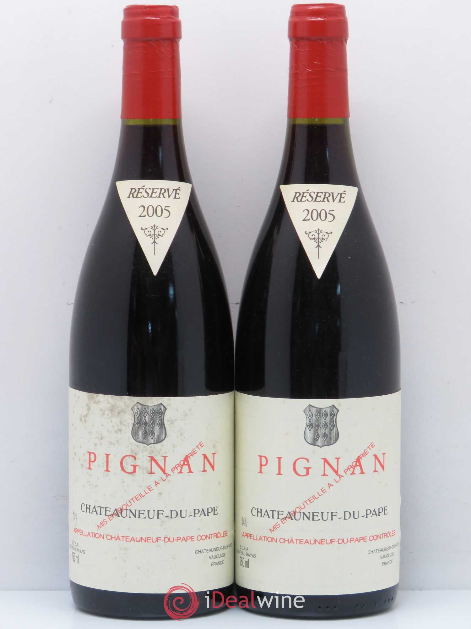 Châteauneuf-du-Pape Pignan Emmanuel Reynaud 2005 - Lot de 2 bouteilles - 0