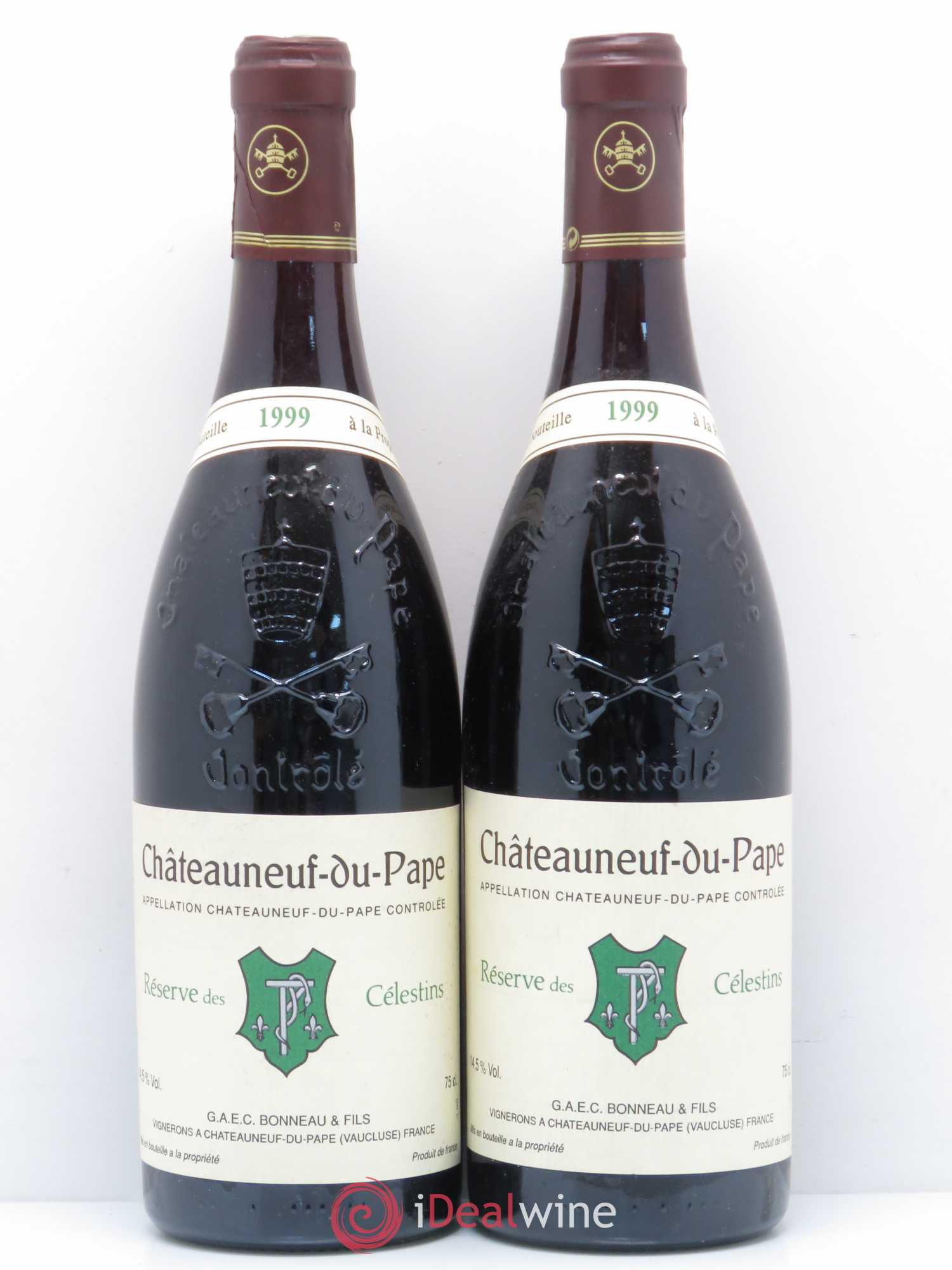 Châteauneuf-du-Pape Réserve des Célestins Henri Bonneau & Fils 1999 - Lot de 2 bouteilles - 0