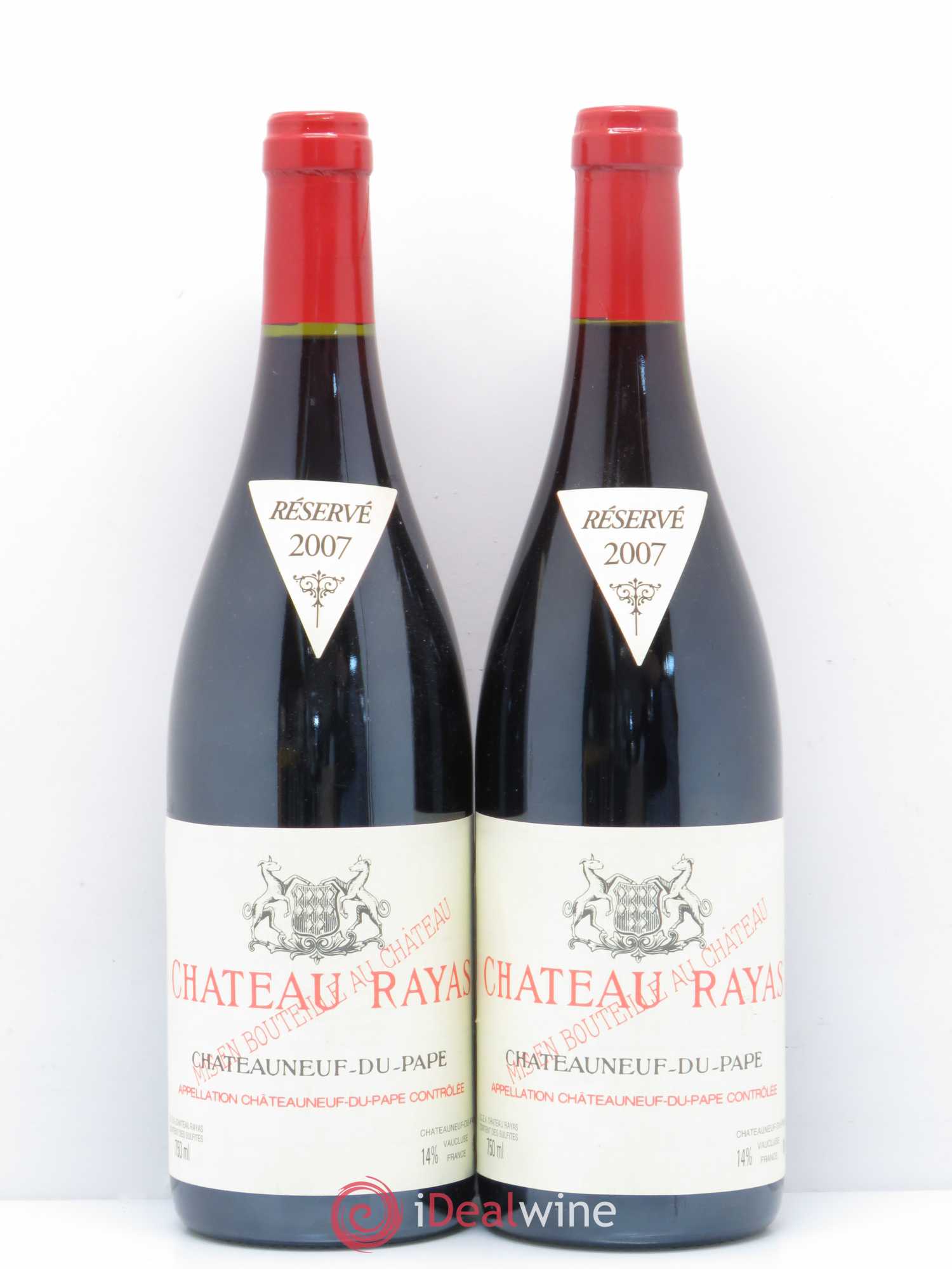 Châteauneuf-du-Pape Château Rayas Emmanuel Reynaud 2007 - Lot de 2 bouteilles - 0