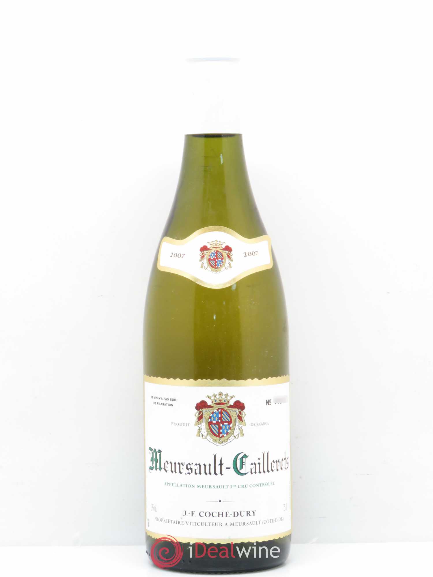 Meursault 1er Cru Caillerets Coche Dury (Domaine) 2007 - Lot de 1 bouteille - 0