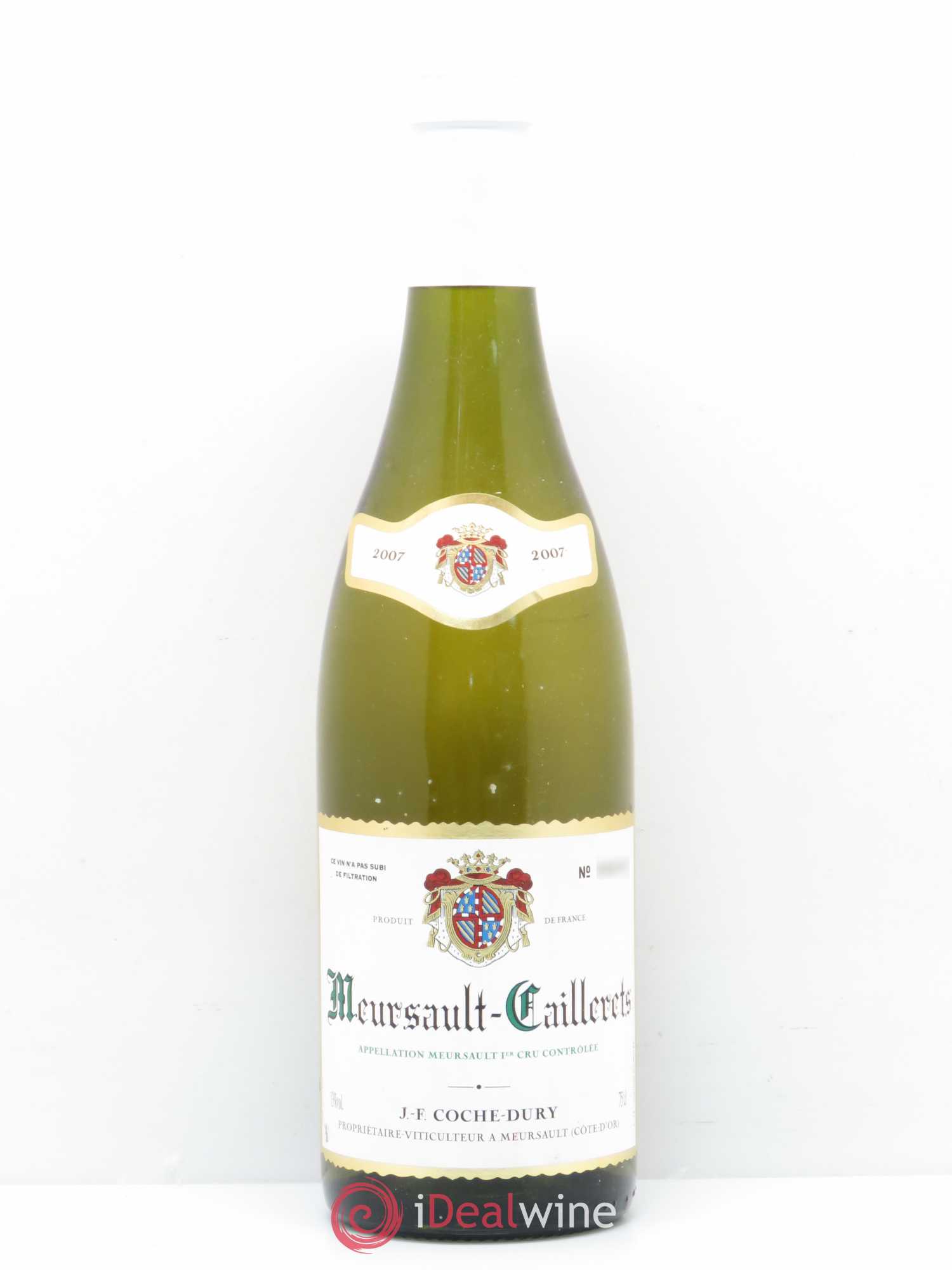 Meursault 1er Cru Caillerets Coche Dury (Domaine) 2007 - Lot de 1 bouteille - 0