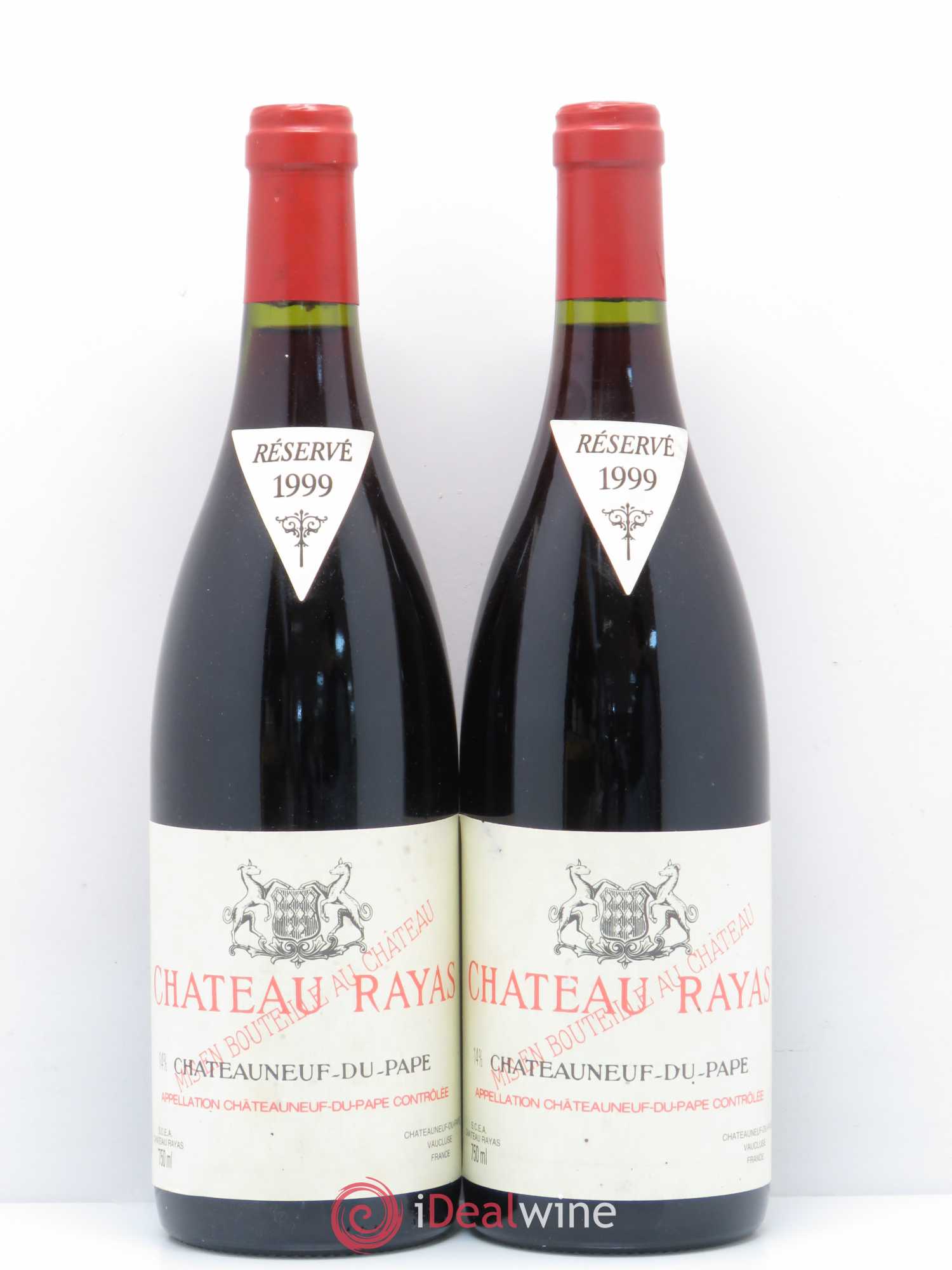 Châteauneuf-du-Pape Château Rayas Emmanuel Reynaud 1999 - Lot de 2 bouteilles - 0