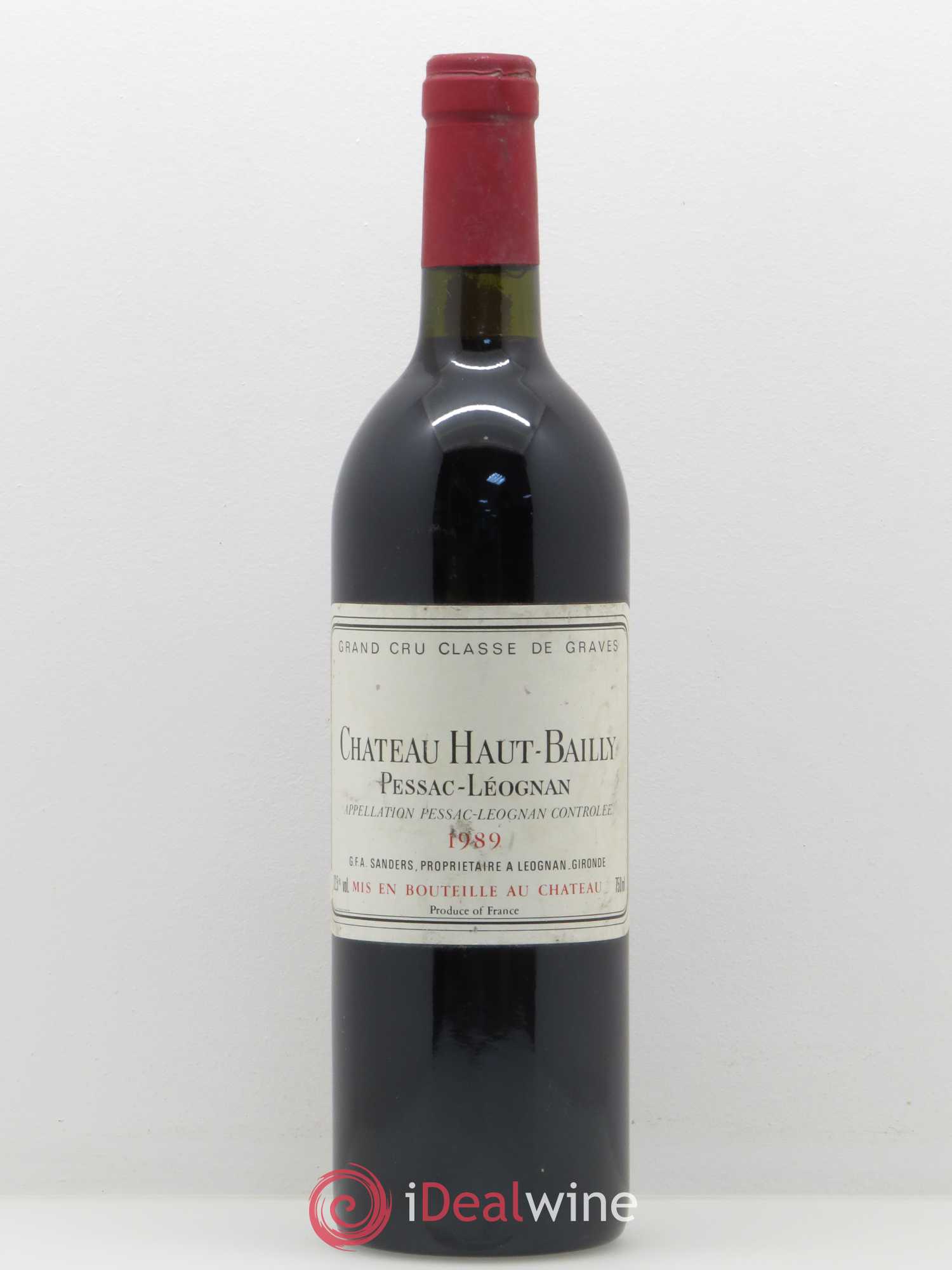 Château Haut-Bailly Cru Classé de Graves 1989 - Lot de 1 bouteille - 0