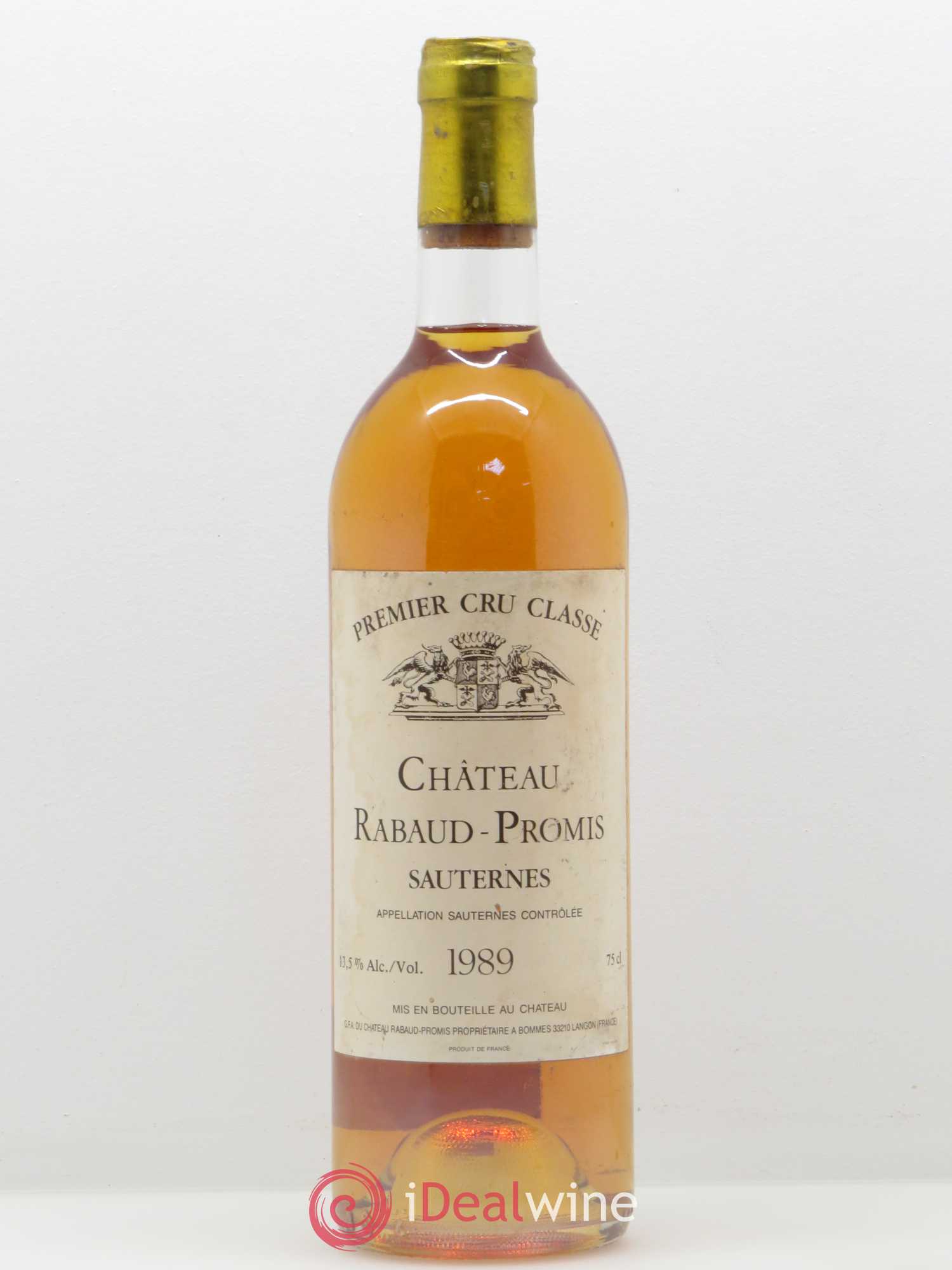 Château Rabaud Promis 1er Grand Cru Classé 1989 - Posten von 1 Flasche - 0