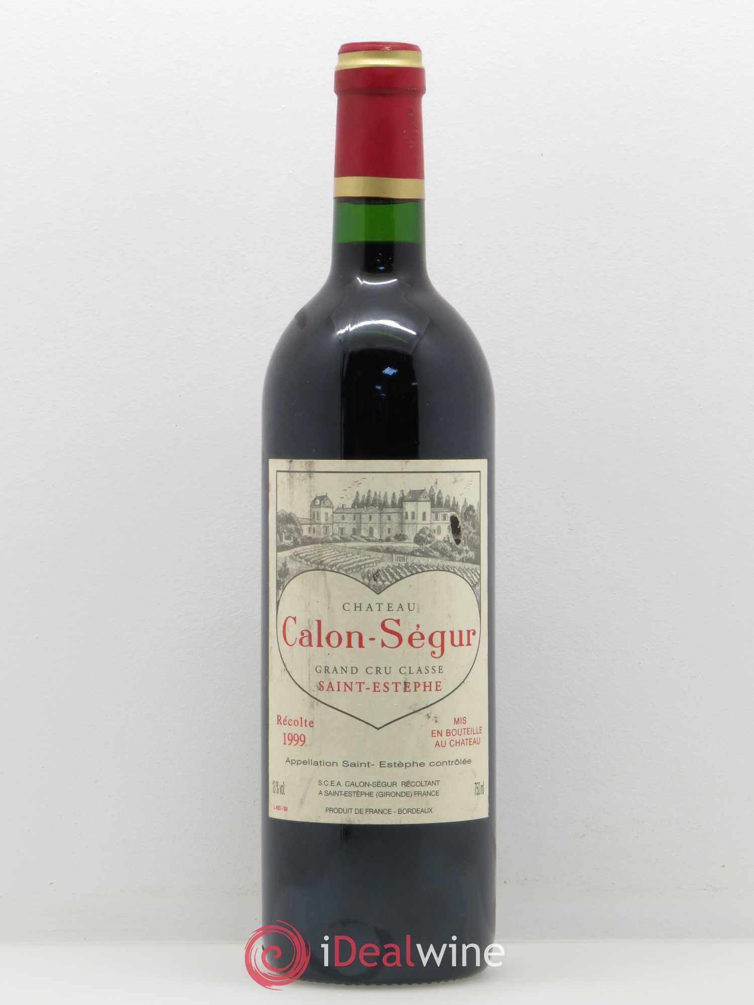 Château Calon Ségur 3ème Grand Cru Classé 1999 - Lot de 1 bouteille - 0