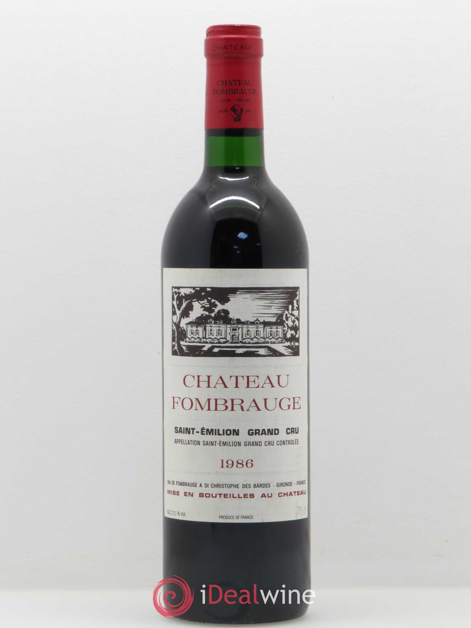 Château Fombrauge Grand Cru Classé 1986 - Lot de 1 bouteille - 0