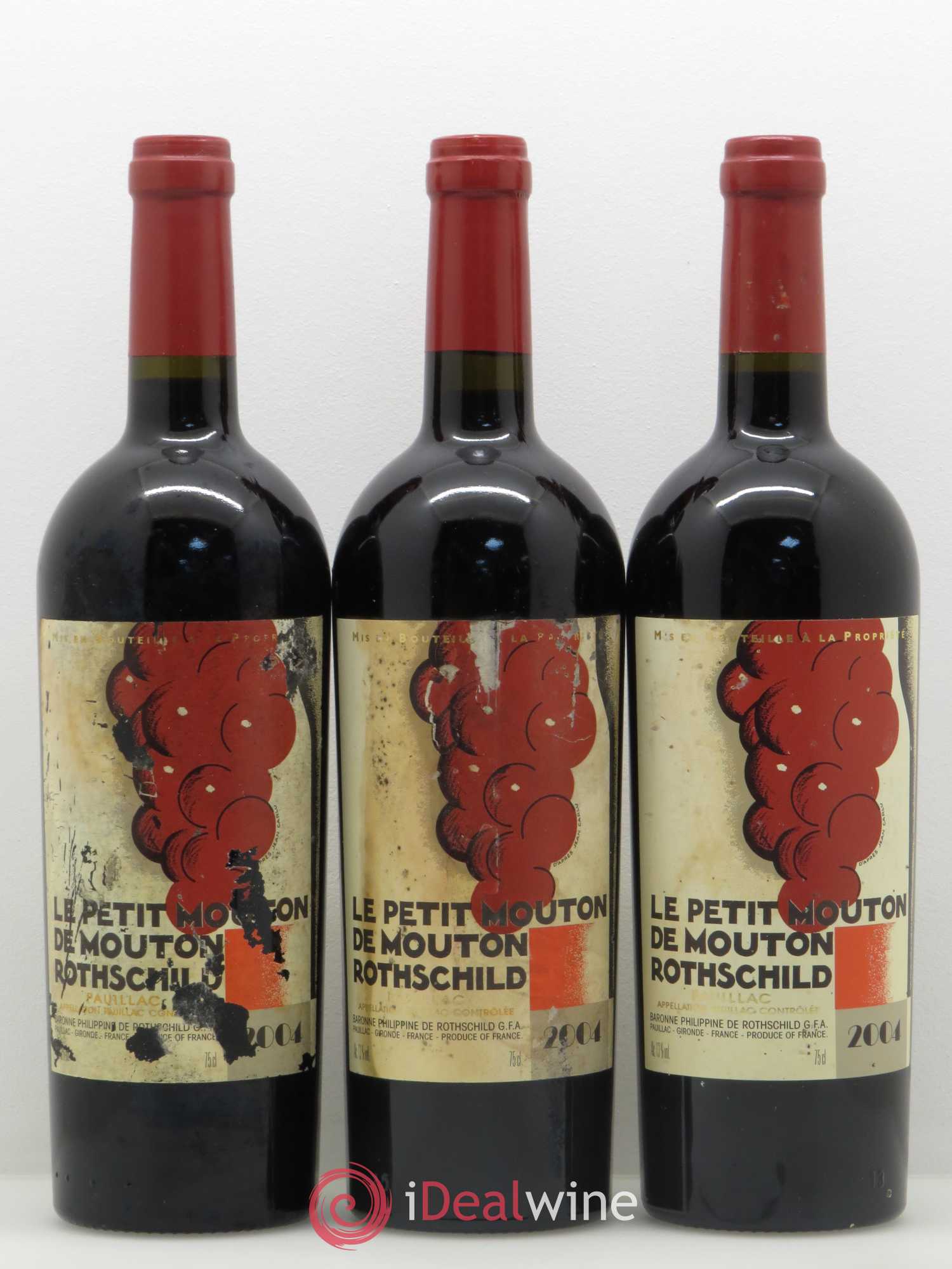 Petit Mouton Second Vin 2004 - Lot de 3 bouteilles - 0