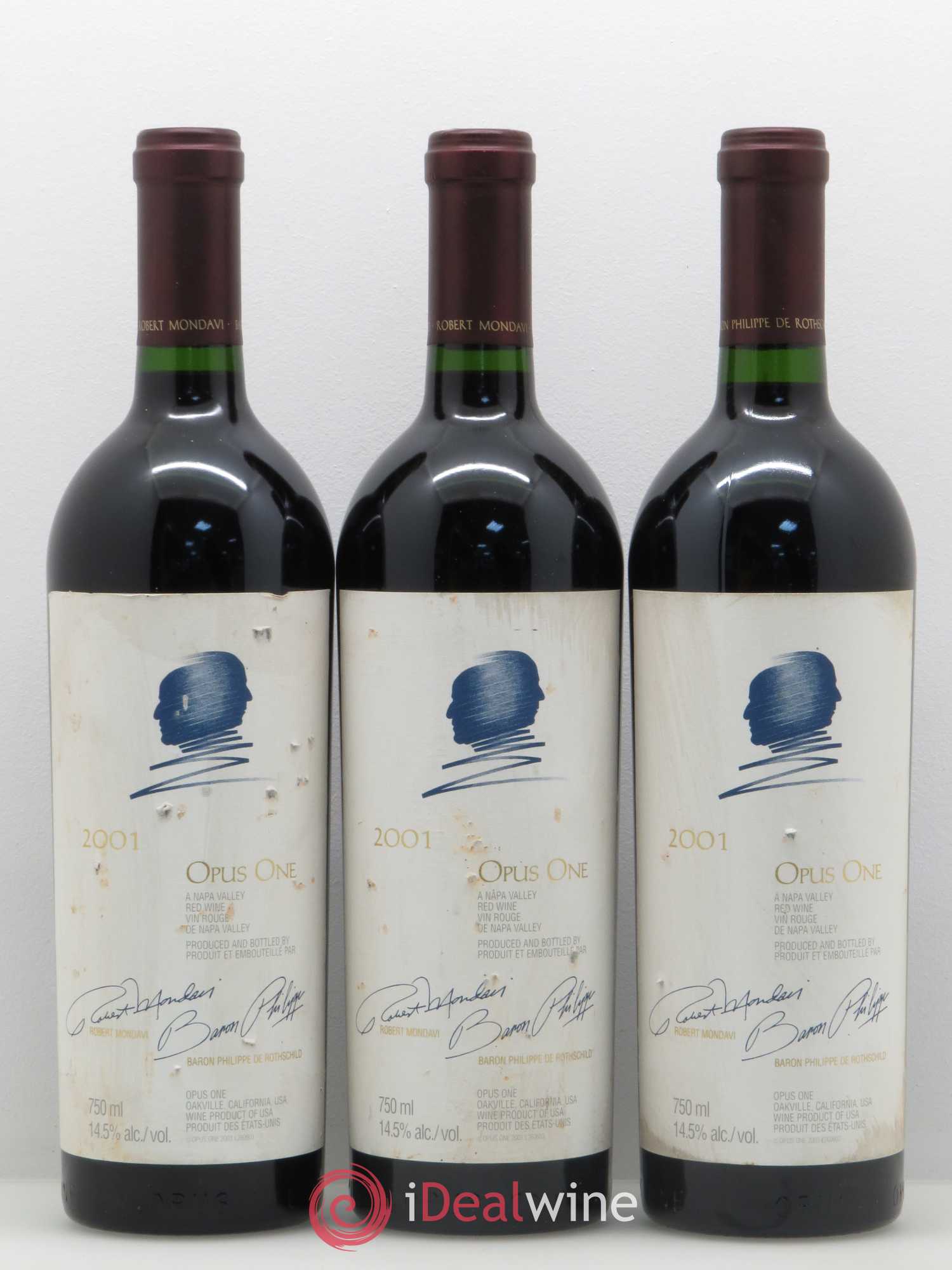Napa Valley Opus One Robert Mondavi 2001 - Lot de 6 bouteilles - 2