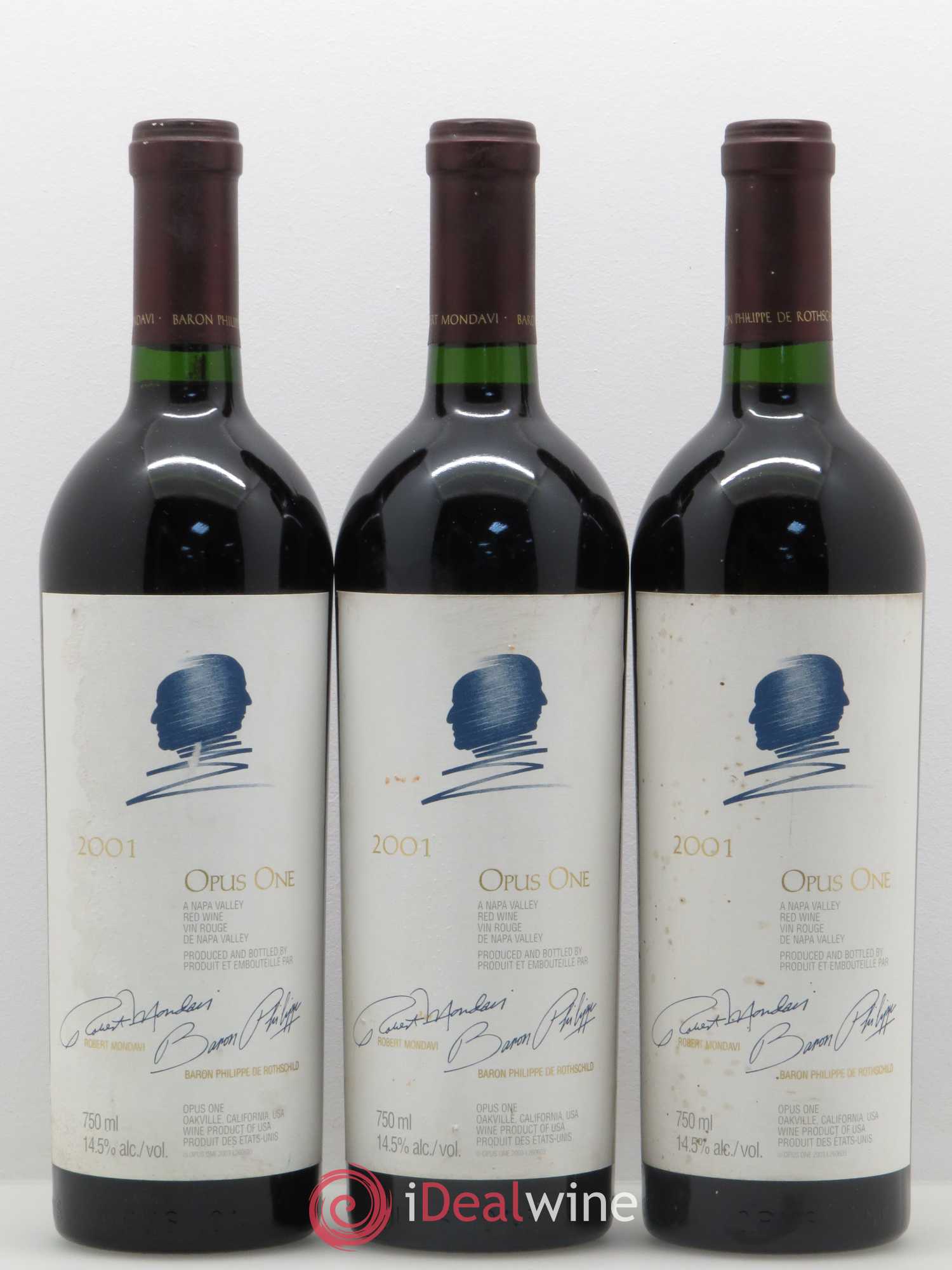 Napa Valley Opus One Robert Mondavi 2001 - Lot de 6 bouteilles - 2