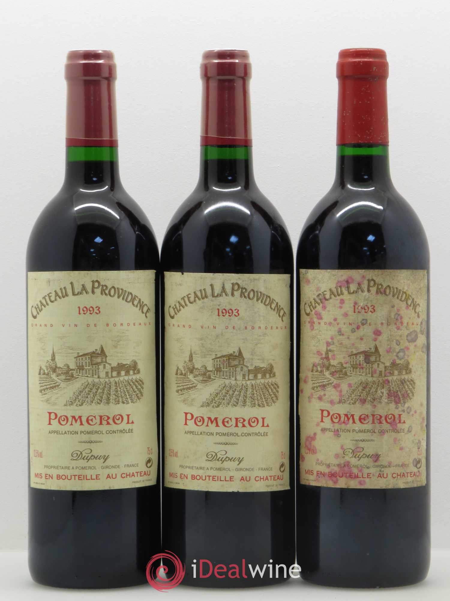 Château Providence (La Providence) 1993 - Lot de 3 bouteilles - 0