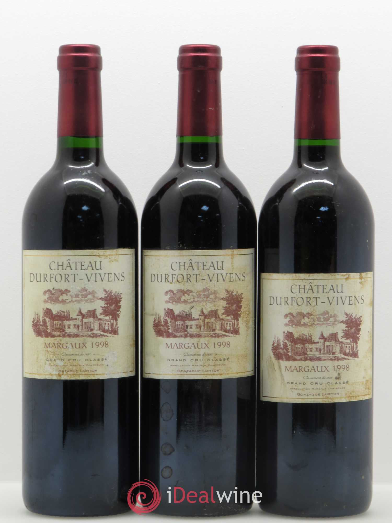 Château Durfort Vivens 2ème Grand Cru Classé 1998 - Lot de 6 bouteilles - 2