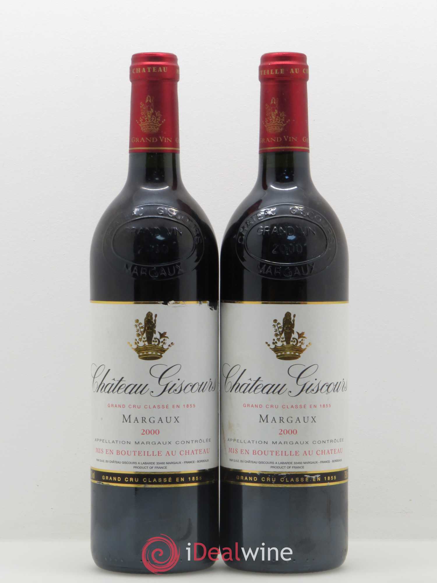 Château Giscours 3ème Grand Cru Classé 2000 - Lot de 2 bouteilles - 0