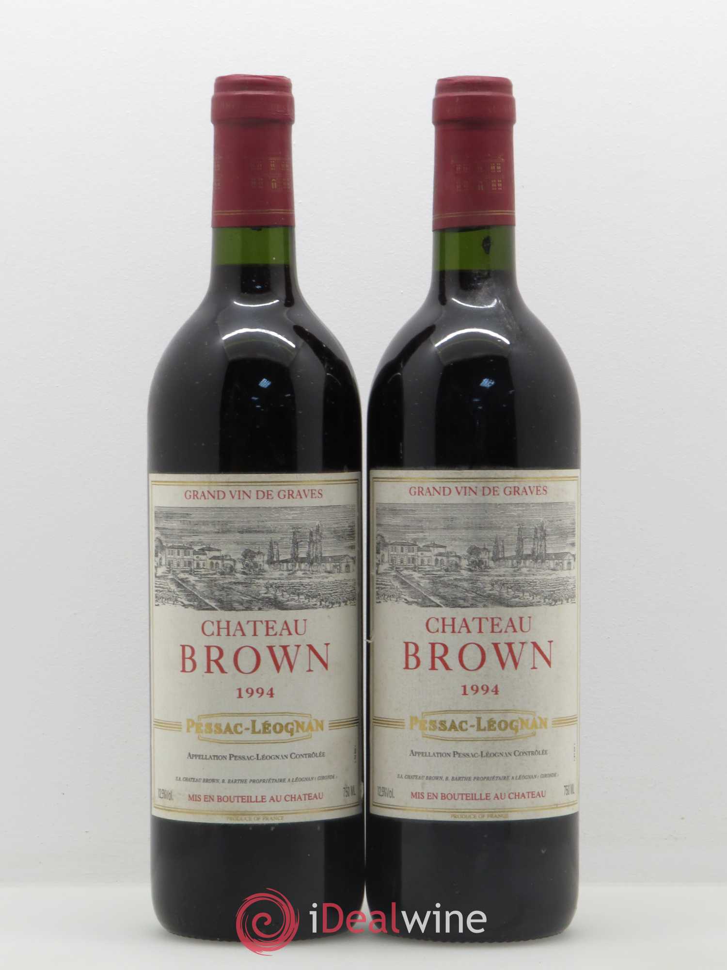 Château Brown 1994 - Lot de 2 bouteilles - 0