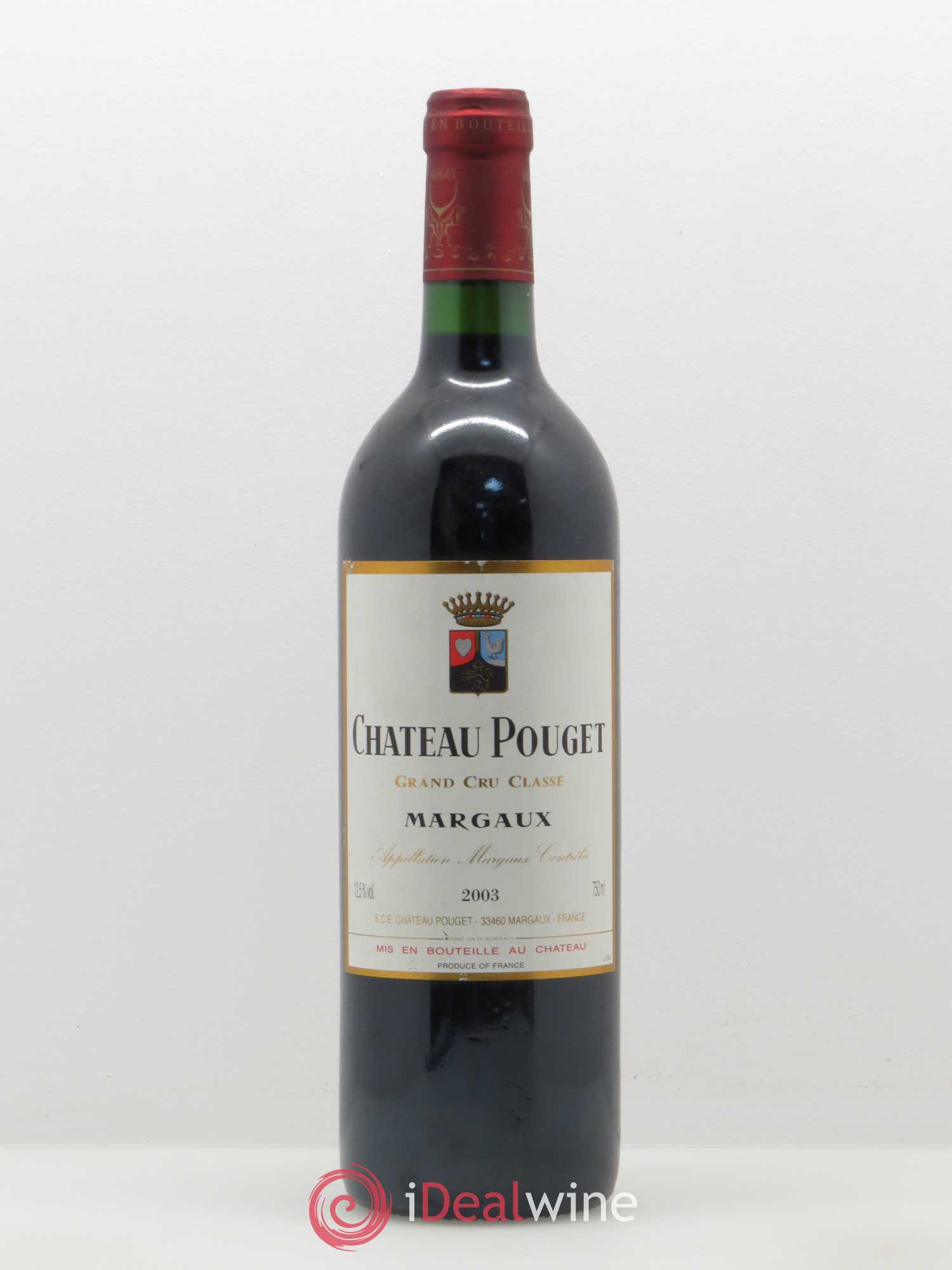 Château Pouget 4ème Grand Cru Classé 2003 - Lot de 1 bouteille - 0