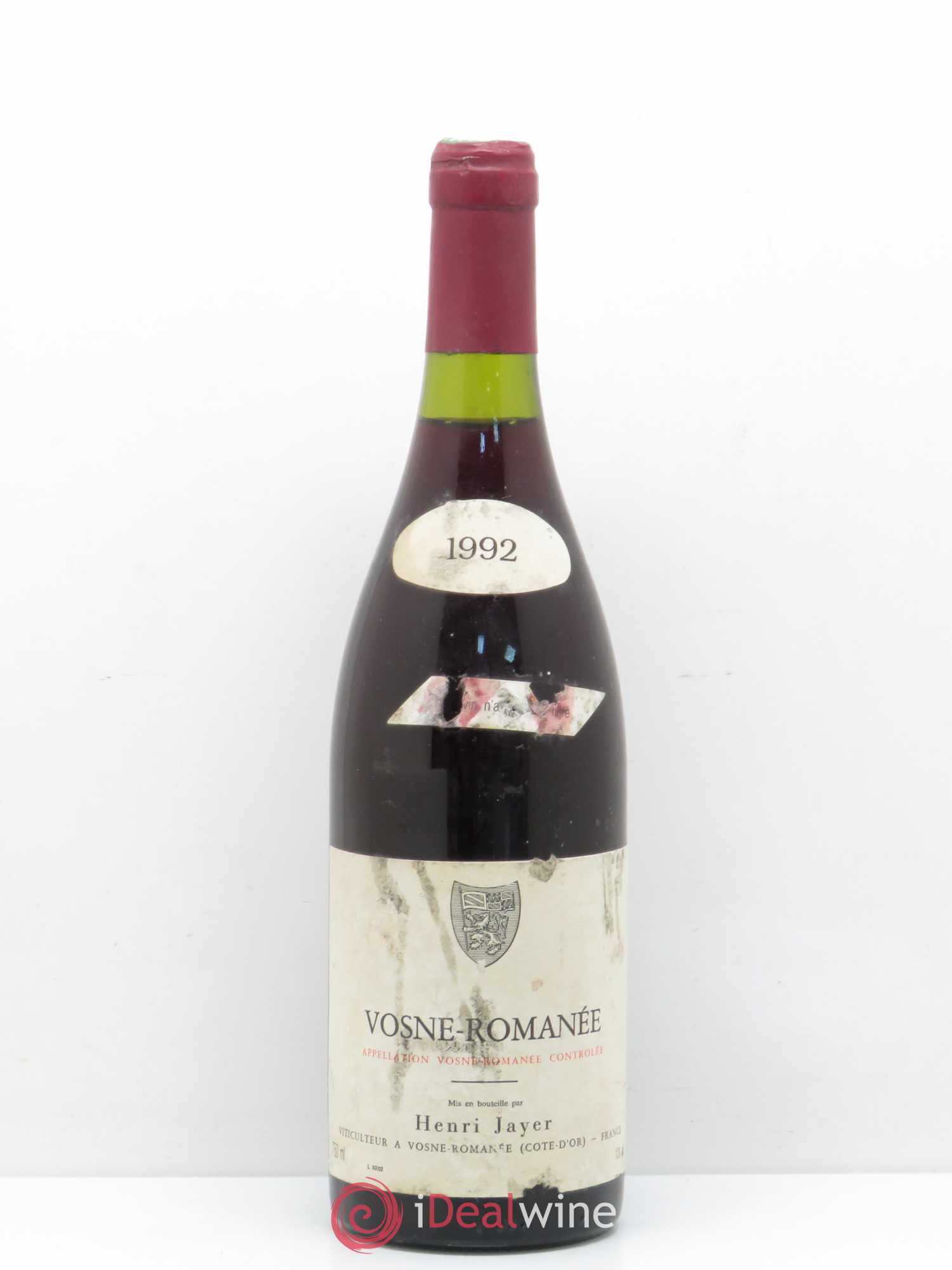 Vosne-Romanée Henri Jayer 1992 - Lot de 1 bouteille - 0