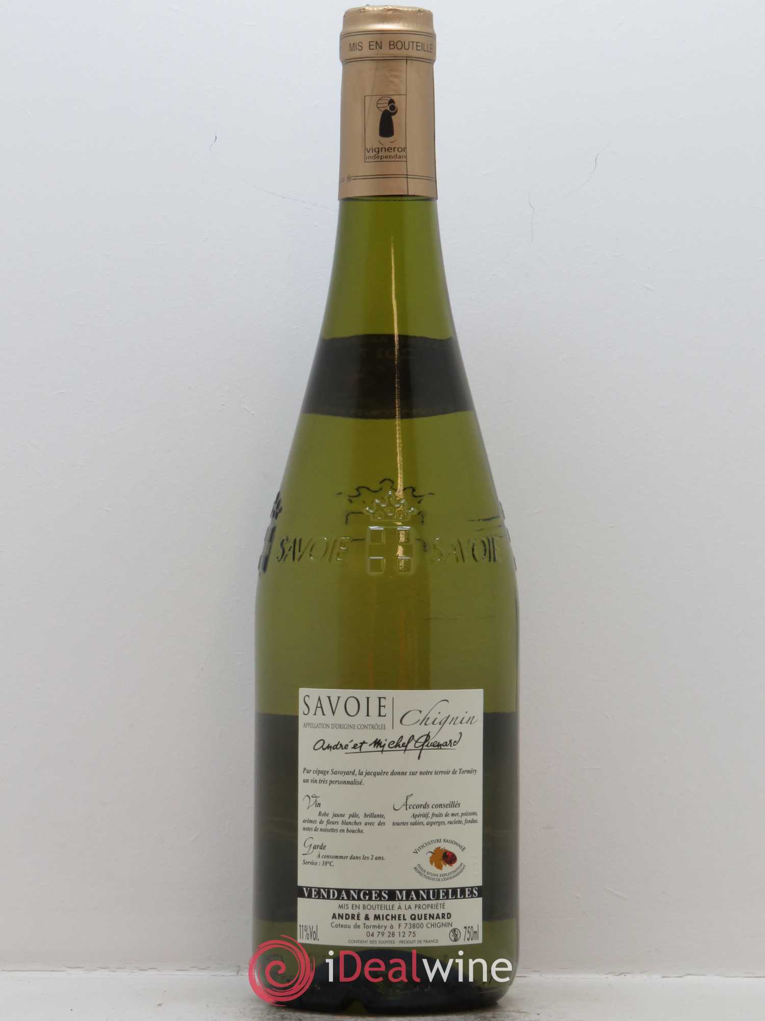 Vin de Savoie Chignin André et Michel Quenard 2017 - Lot de 1 bouteille - 1