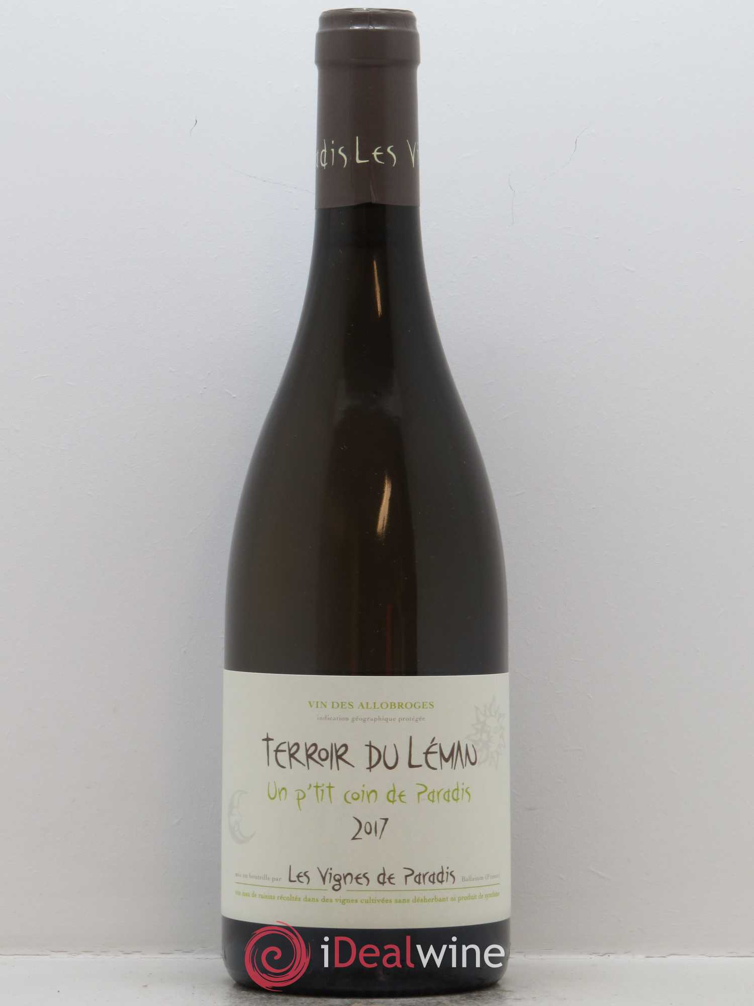 Vin des Allobroges Chasselas Un p'tit coin de paradis Les Vignes de Paradis 2017 - Lot de 1 bouteille - 0