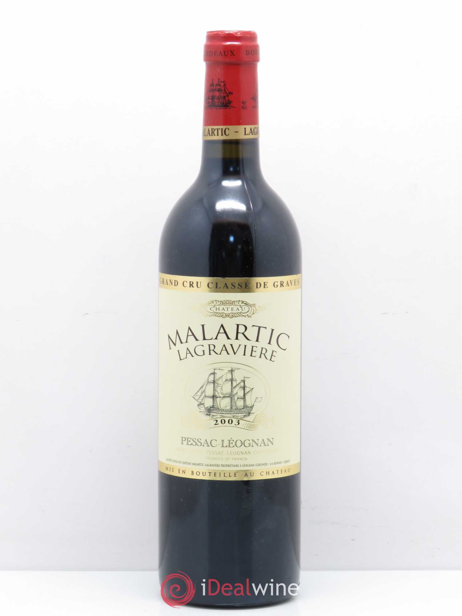 Château Malartic-Lagravière Cru Classé de Graves (sans prix de réserve) 2003 - Lot de 1 bouteille - 0