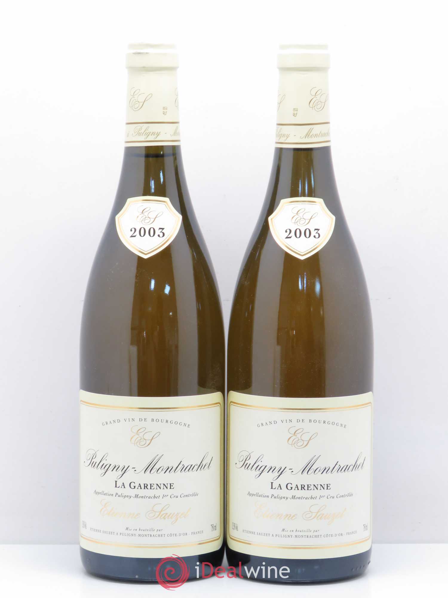 Puligny-Montrachet 1er Cru La Garenne Etienne Sauzet (sans prix de réserve) 2003 - Lot de 2 bouteilles - 0