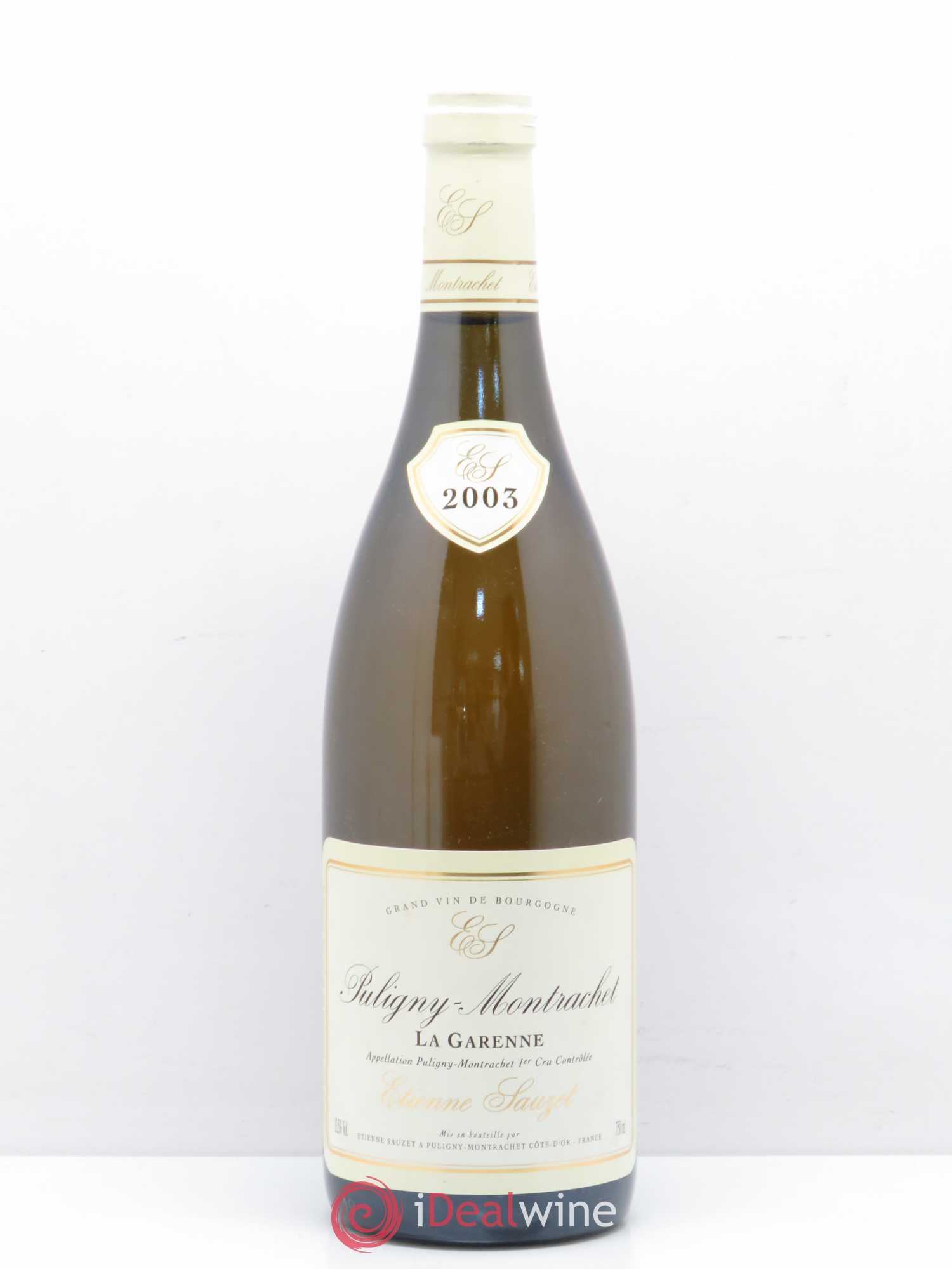 Puligny-Montrachet 1er Cru La Garenne Etienne Sauzet 2003 - Lot de 1 bouteille - 0