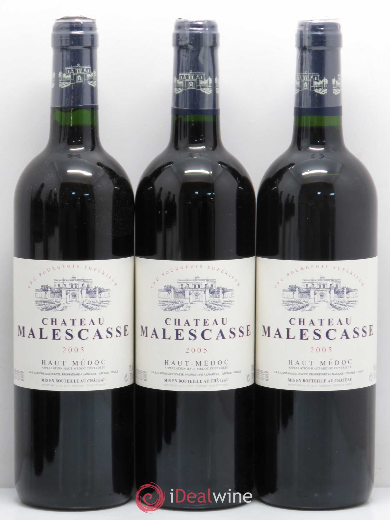 Château Malescasse Cru Bourgeois Exceptionnel 2005 - Lot de 6 bouteilles - 1