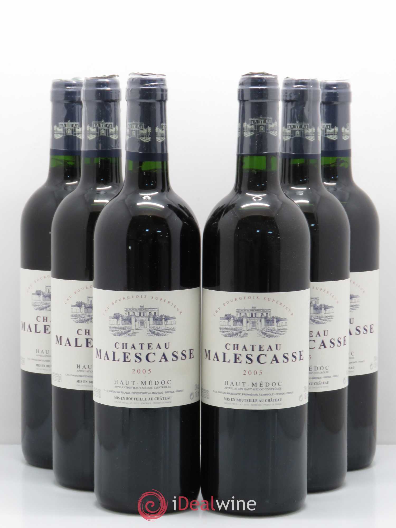 Château Malescasse Cru Bourgeois Exceptionnel 2005 - Lot de 6 bouteilles - 0